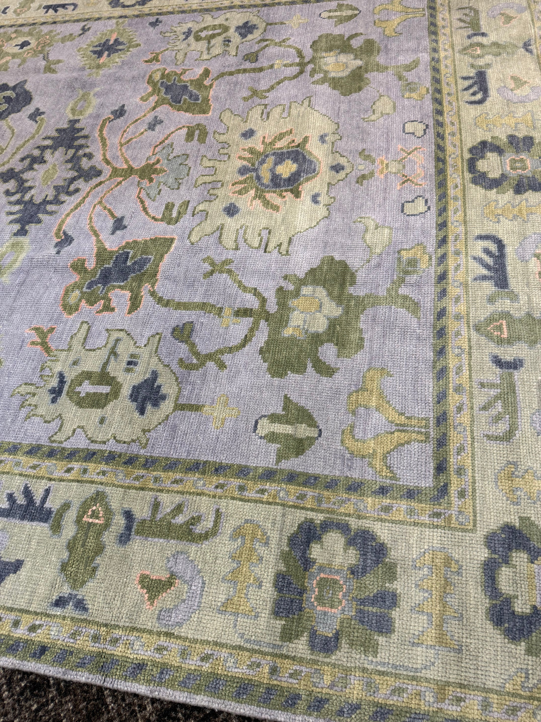 8' x 10' Ft. Turkish Bohemian Oushak Contemporary Hand Knotted Wool Rug - BR2559
