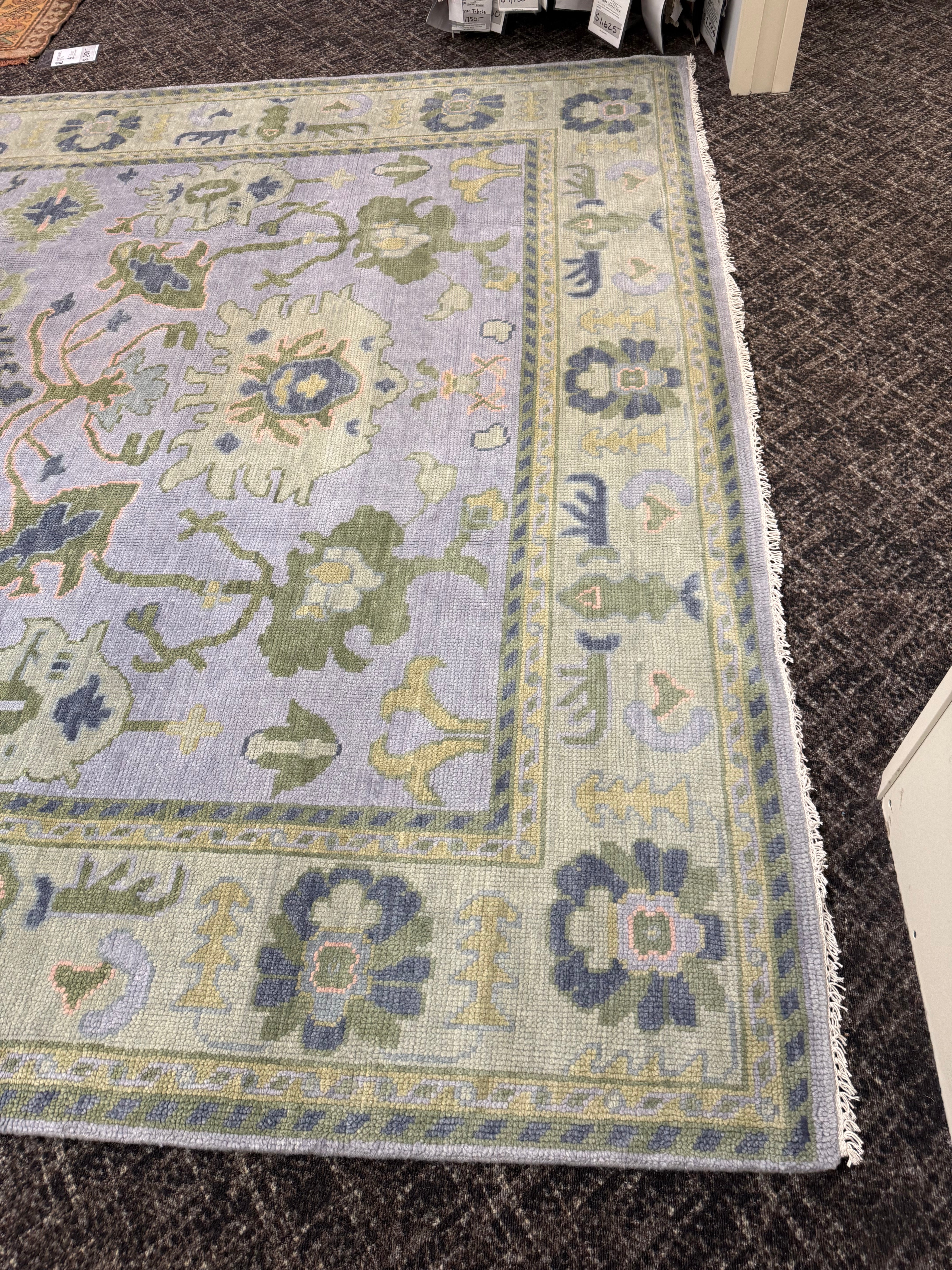 8' x 10' Ft. Turkish Bohemian Oushak Contemporary Hand Knotted Wool Rug - BR2559