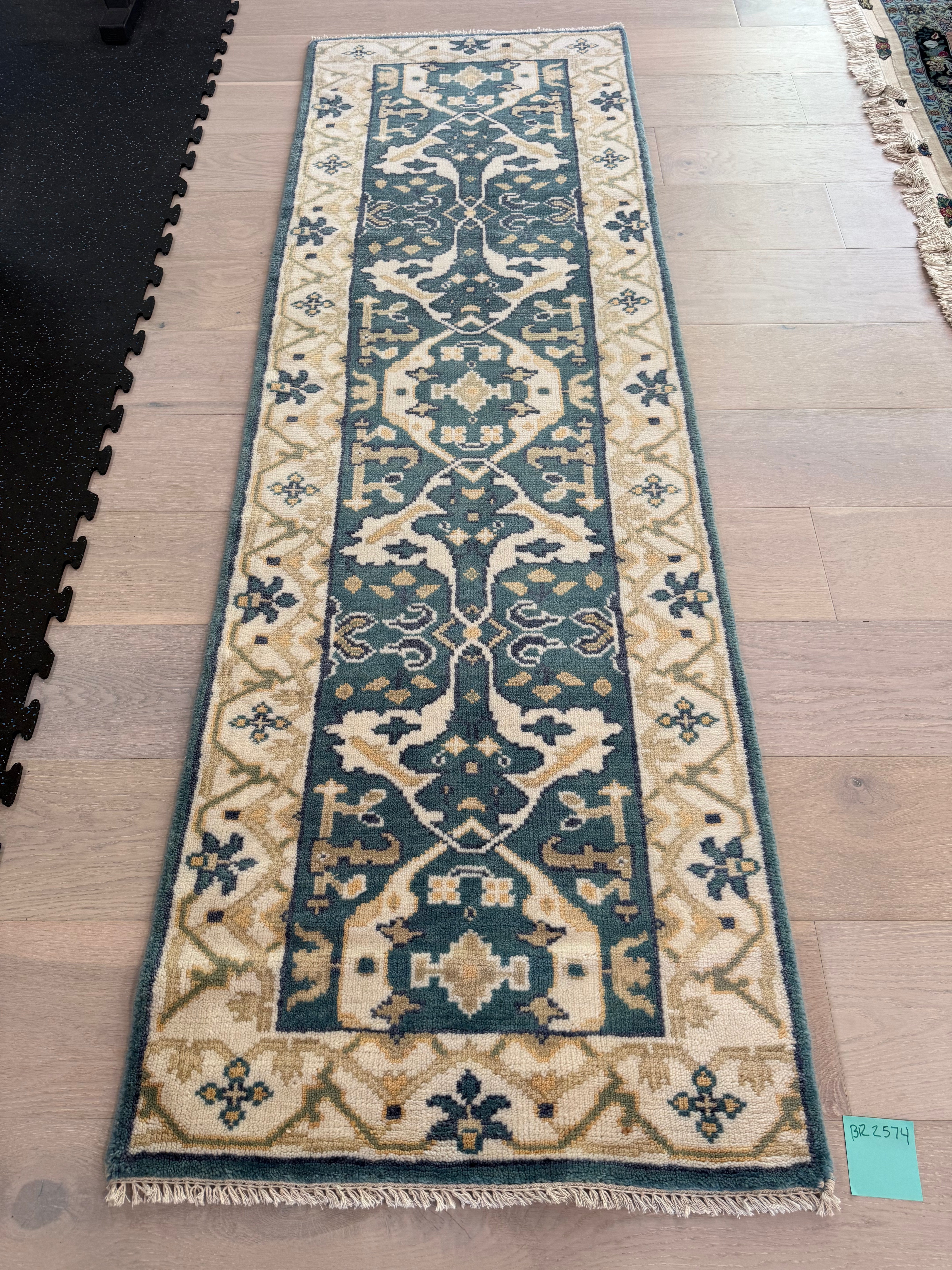 2.7’ x 8' Ft. Contemporary Turkish Oushak Bohemian Hand Knotted Wool Runner - BR2574