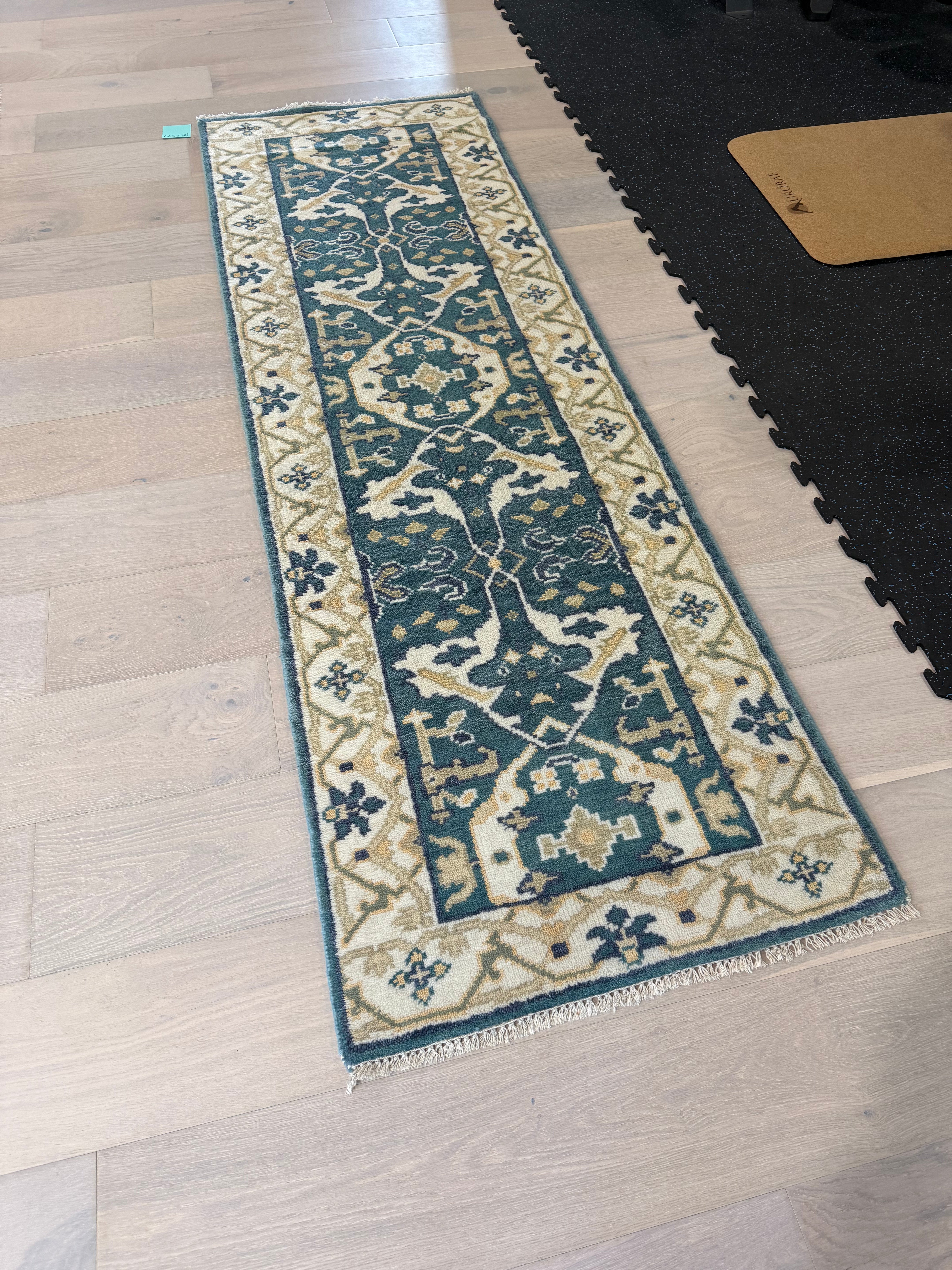 2.7’ x 8' Ft. Contemporary Turkish Oushak Bohemian Hand Knotted Wool Runner - BR2574