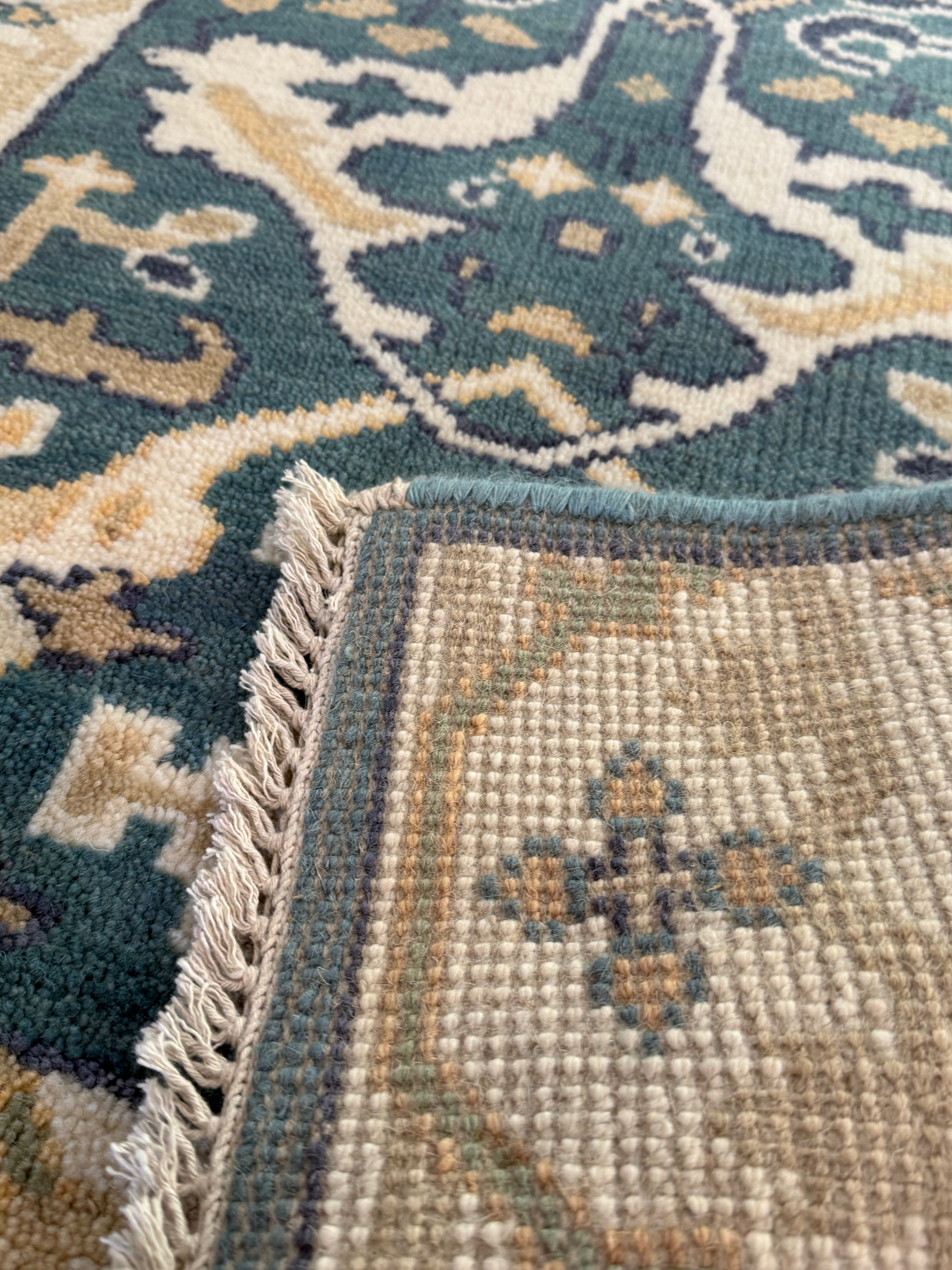 2.7’ x 8' Ft. Contemporary Turkish Oushak Bohemian Hand Knotted Wool Runner - BR2574