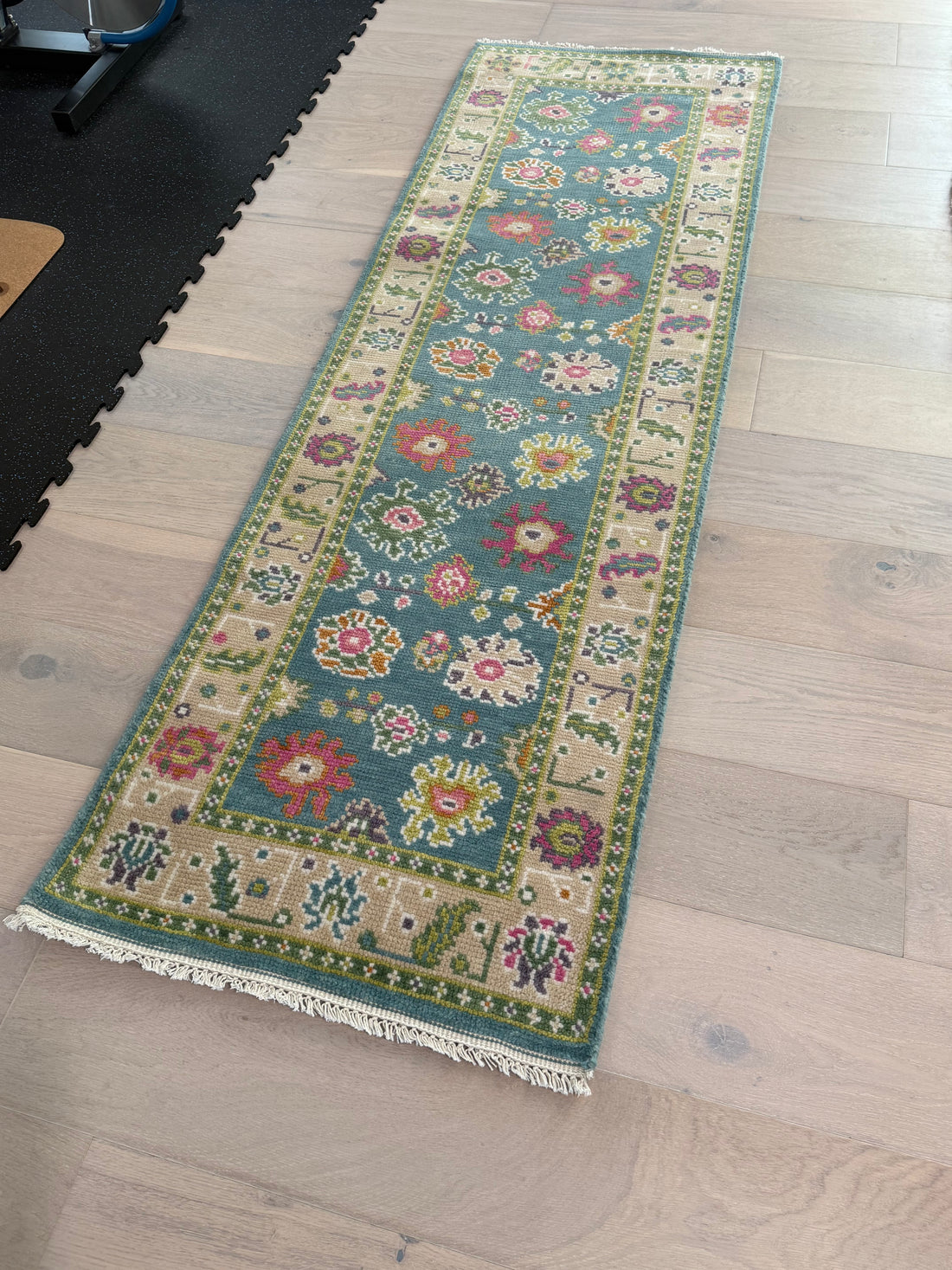 2.7’ x 8' Ft. Contemporary Turkish Oushak Bohemian Hand Knotted Wool Runner – BR2577