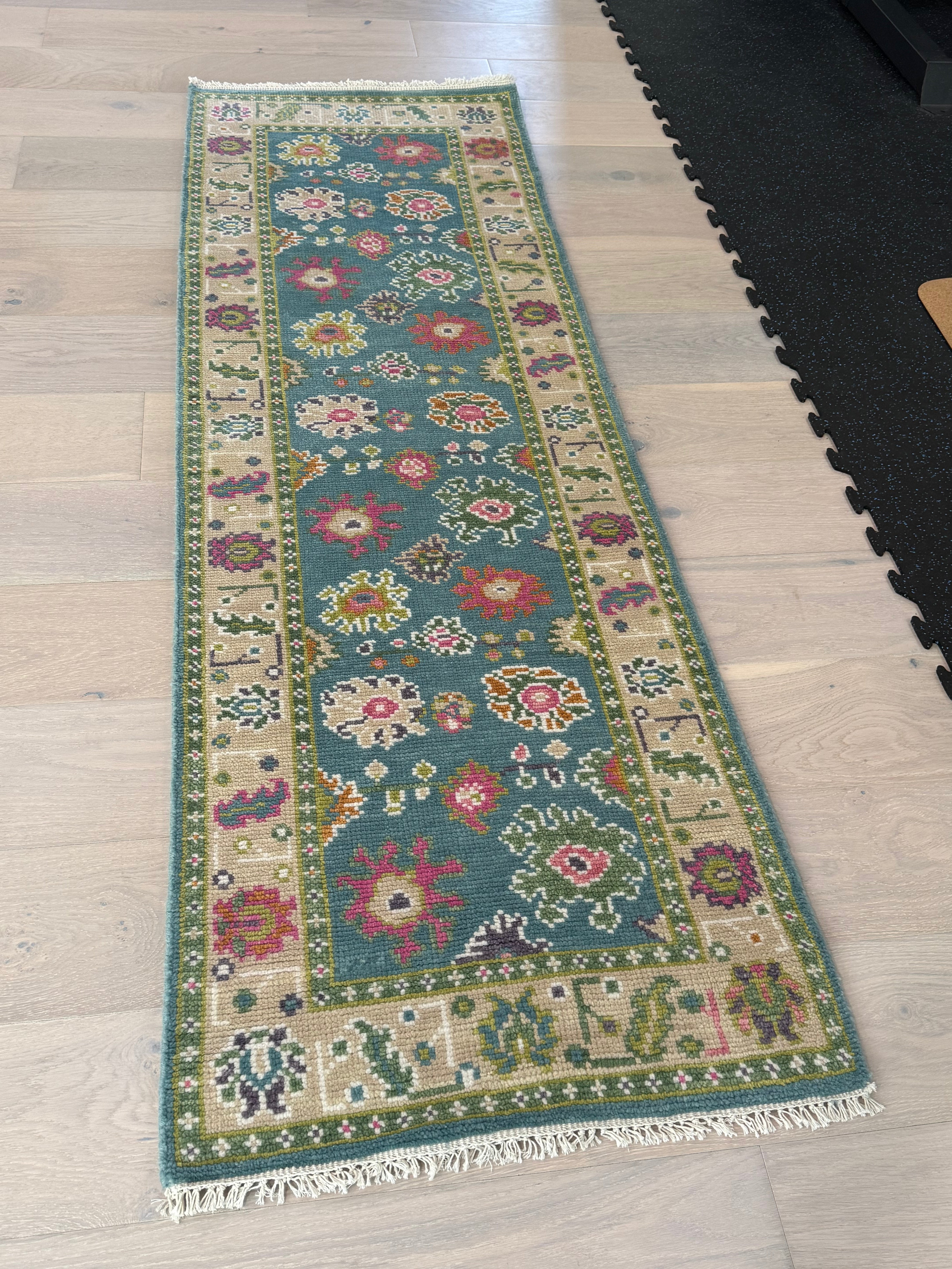 2.7’ x 8' Ft. Contemporary Turkish Oushak Bohemian Hand Knotted Wool Runner – BR2577