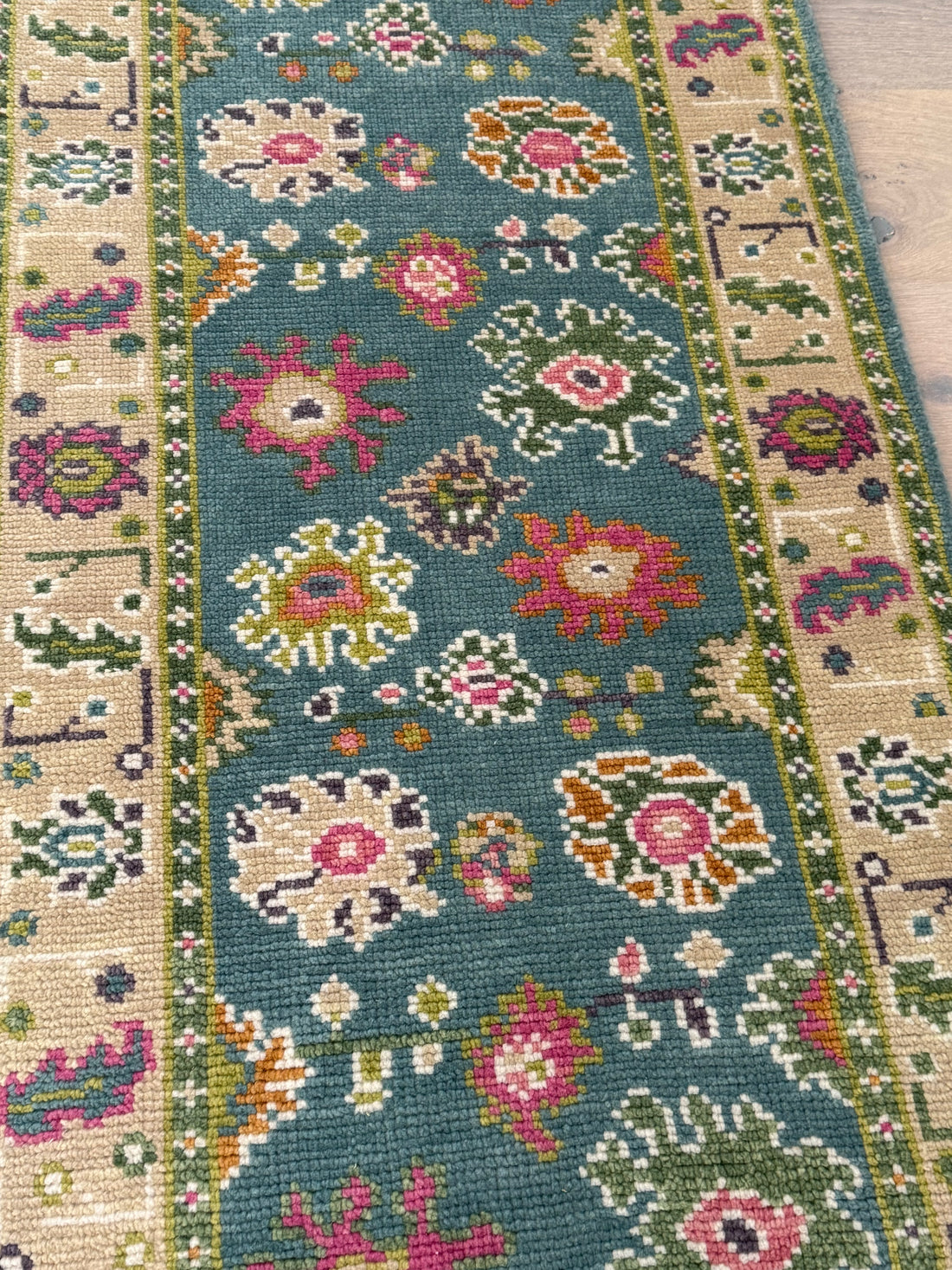 2.7’ x 8' Ft. Contemporary Turkish Oushak Bohemian Hand Knotted Wool Runner – BR2577