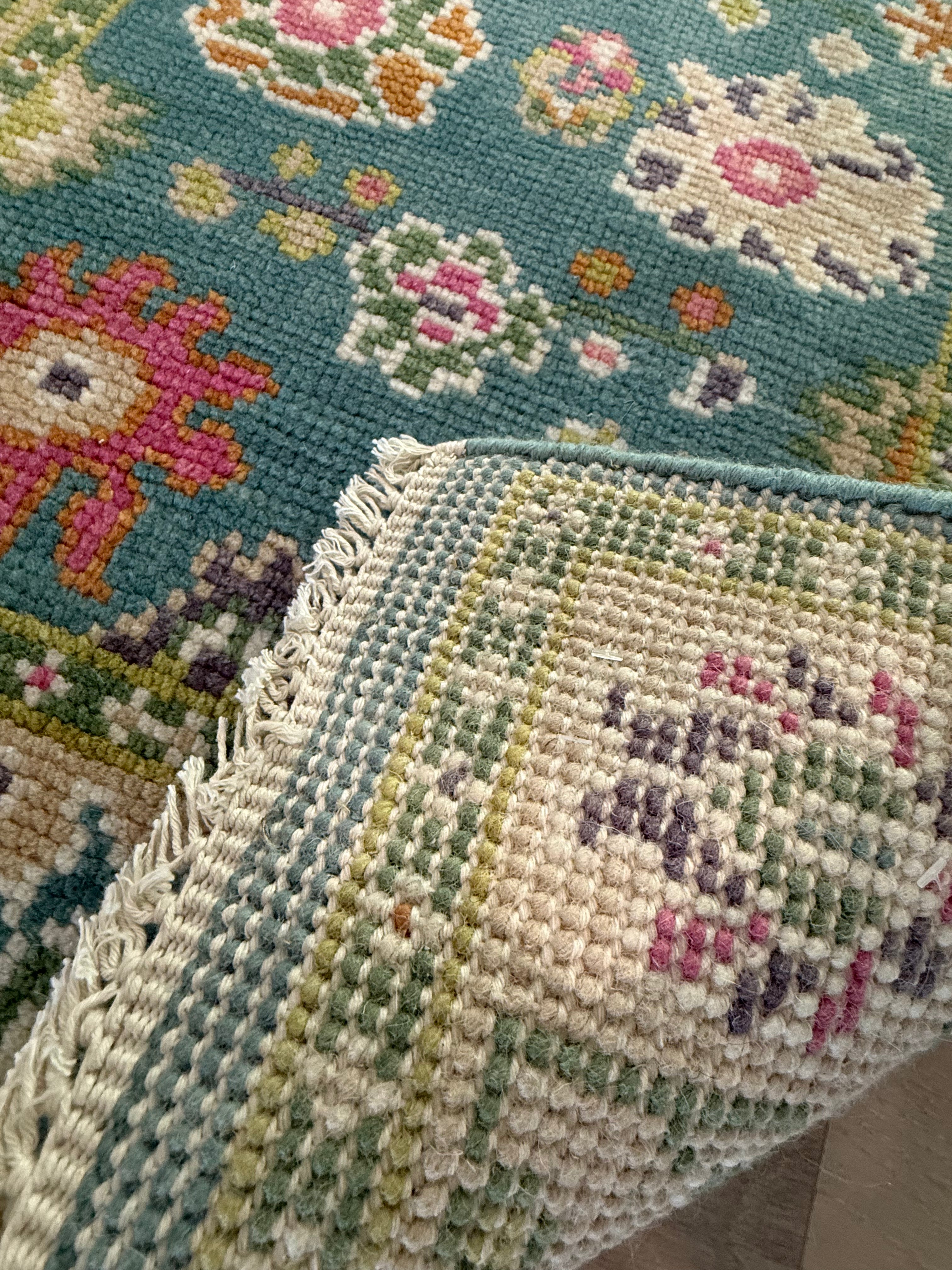 2.7’ x 8' Ft. Contemporary Turkish Oushak Bohemian Hand Knotted Wool Runner – BR2577