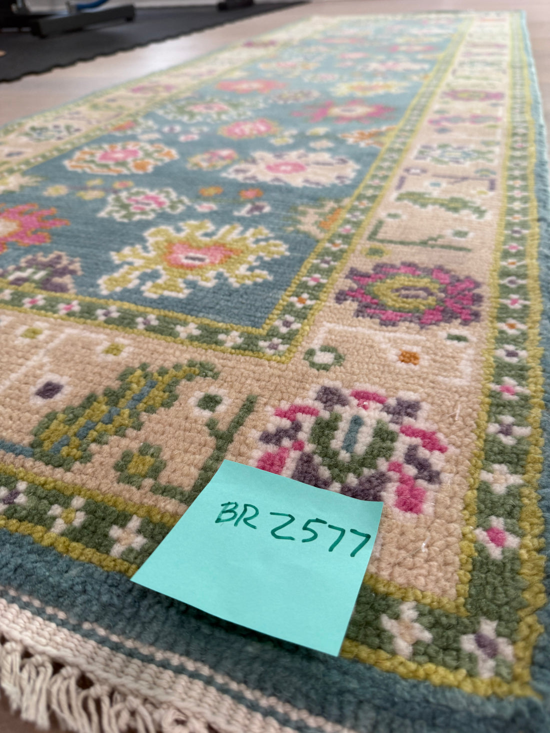 2.7’ x 8' Ft. Contemporary Turkish Oushak Bohemian Hand Knotted Wool Runner – BR2577