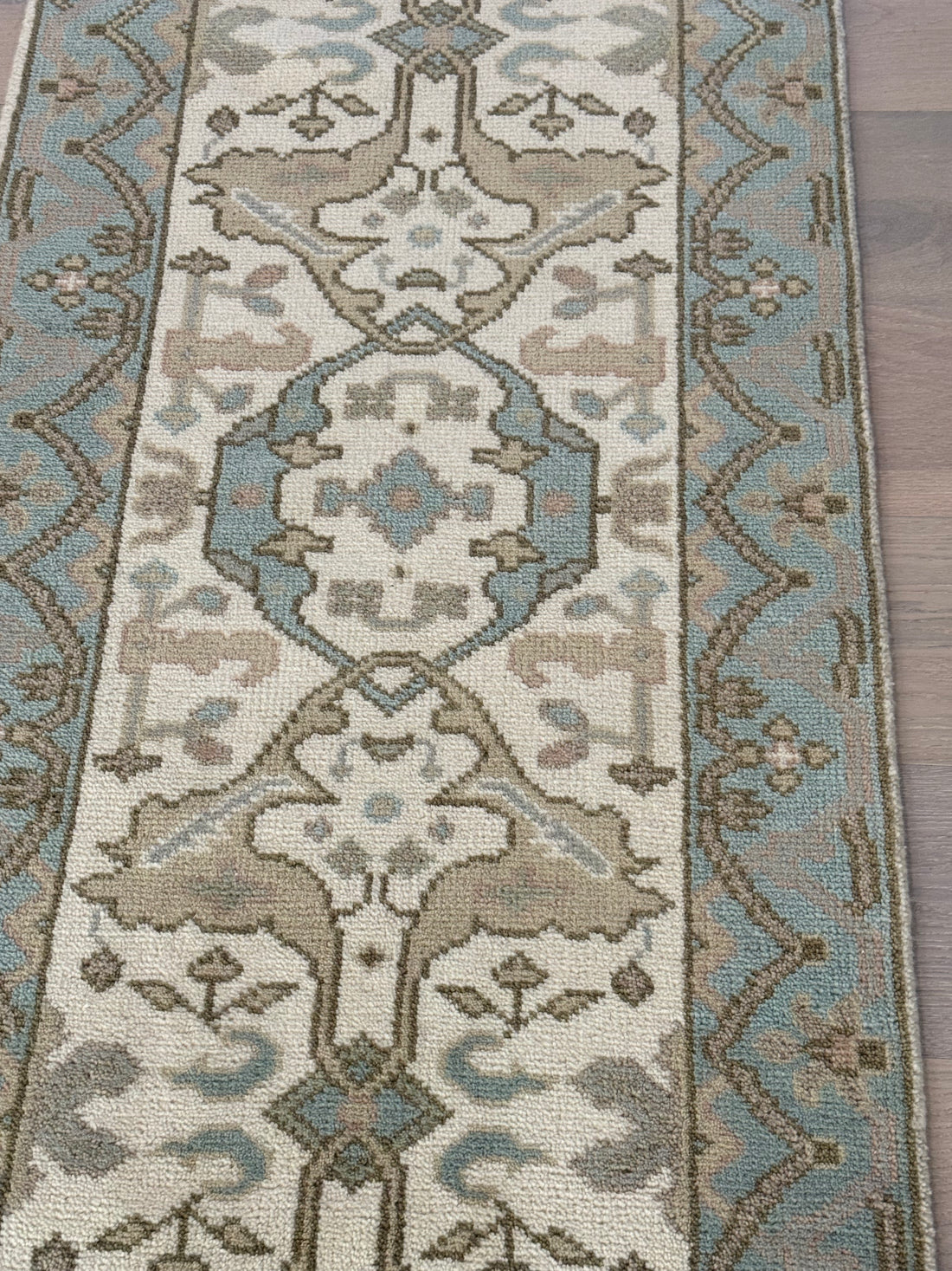 2.7’ x 8' Ft. Contemporary Turkish Oushak Bohemian Hand Knotted Wool Runner – BR2576