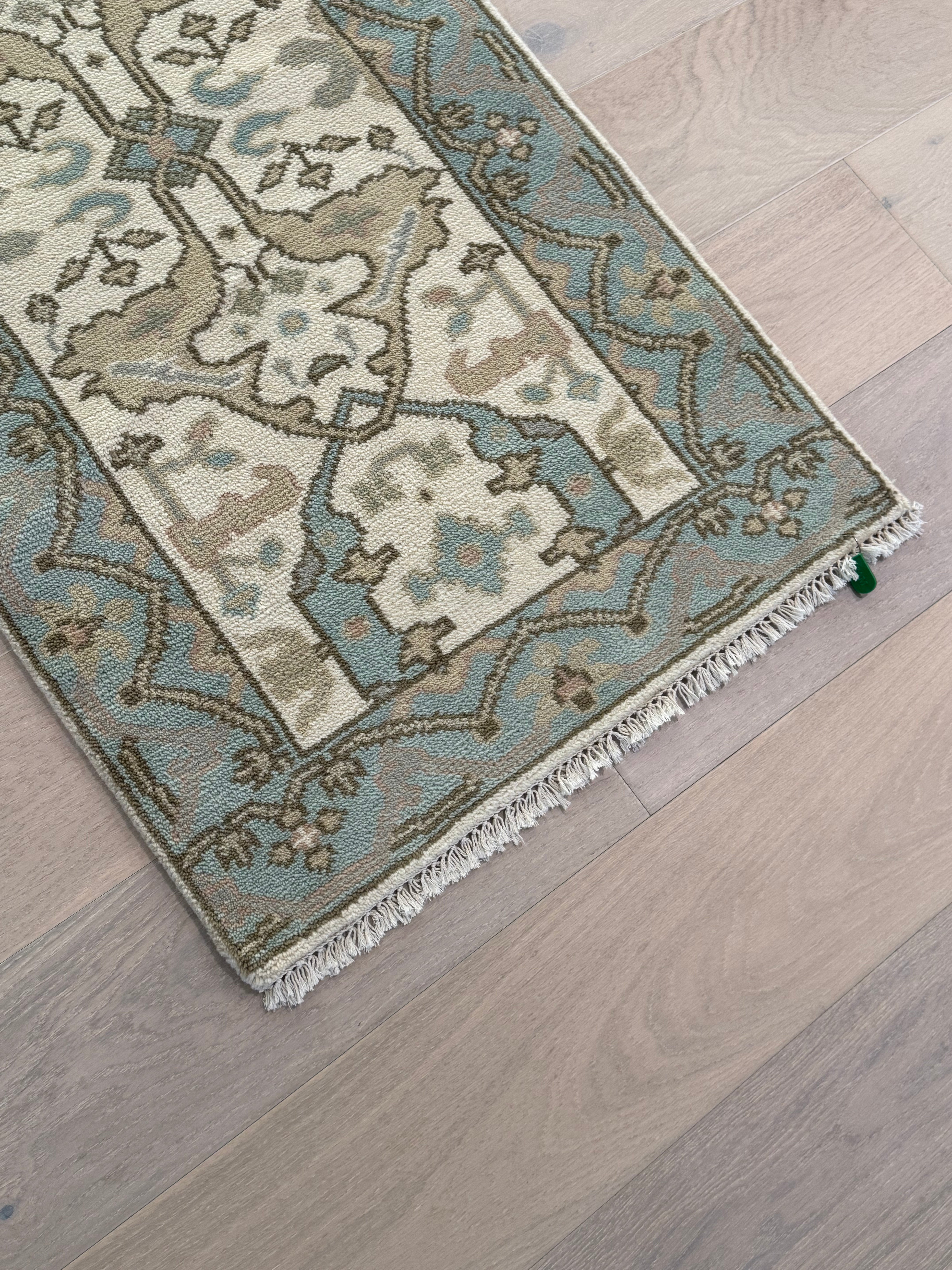 2.7’ x 8' Ft. Contemporary Turkish Oushak Bohemian Hand Knotted Wool Runner – BR2576