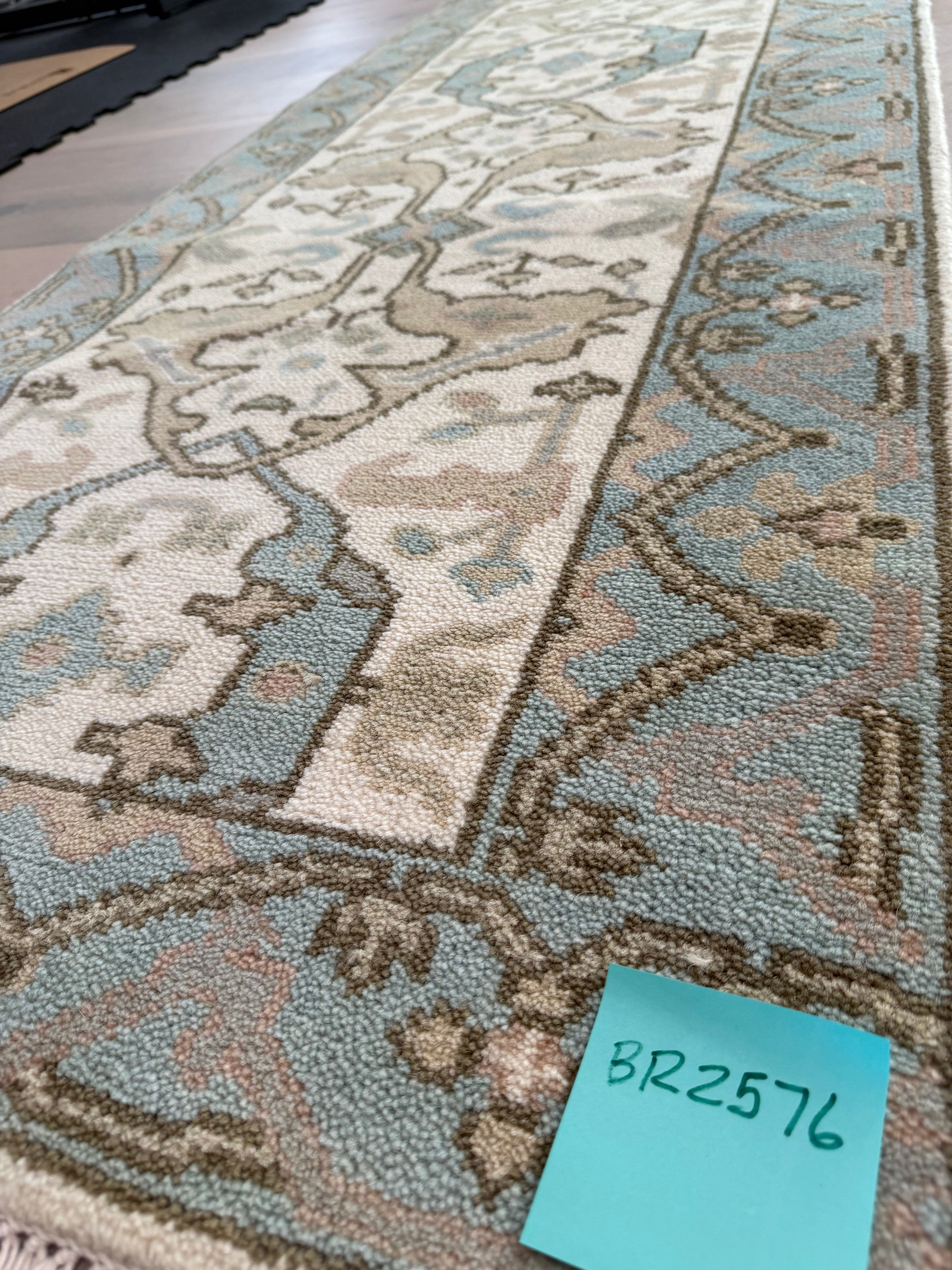 2.7’ x 8' Ft. Contemporary Turkish Oushak Bohemian Hand Knotted Wool Runner – BR2576