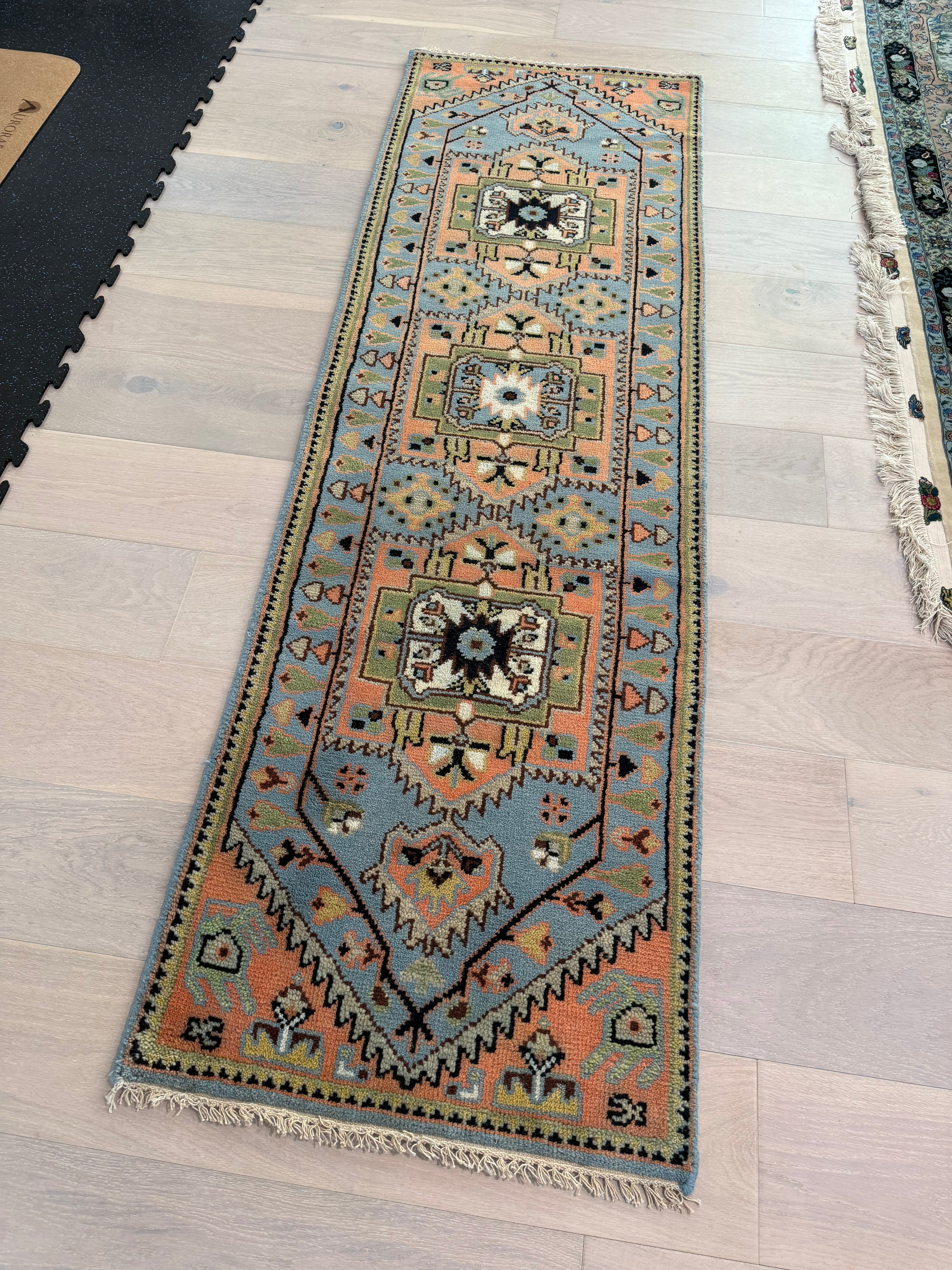 2.5’ x 8' Ft. Contemporary Turkish Oushak Bohemian Hand Knotted Wool Runner – BR2578