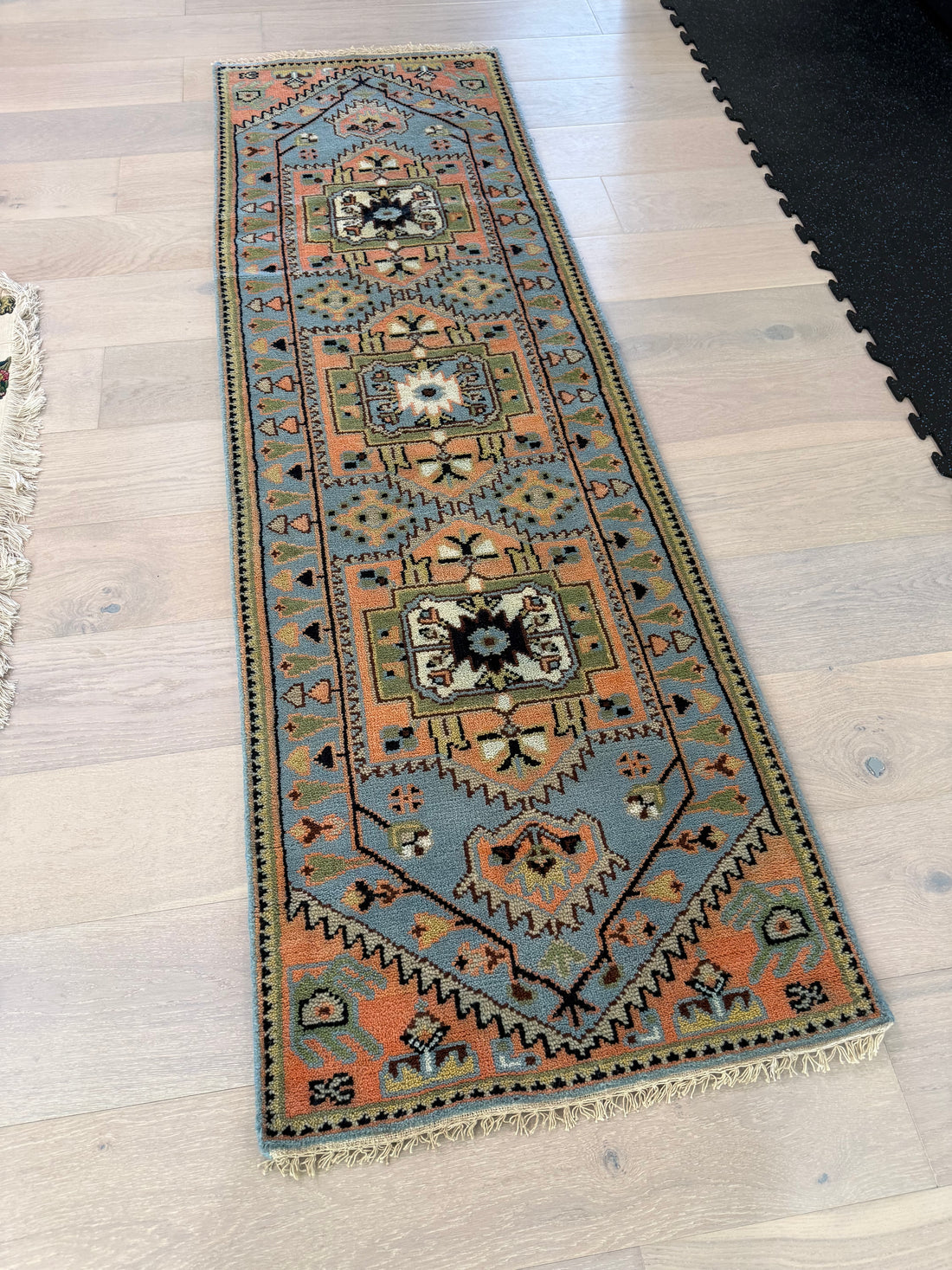 2.5’ x 8' Ft. Contemporary Turkish Oushak Bohemian Hand Knotted Wool Runner – BR2578