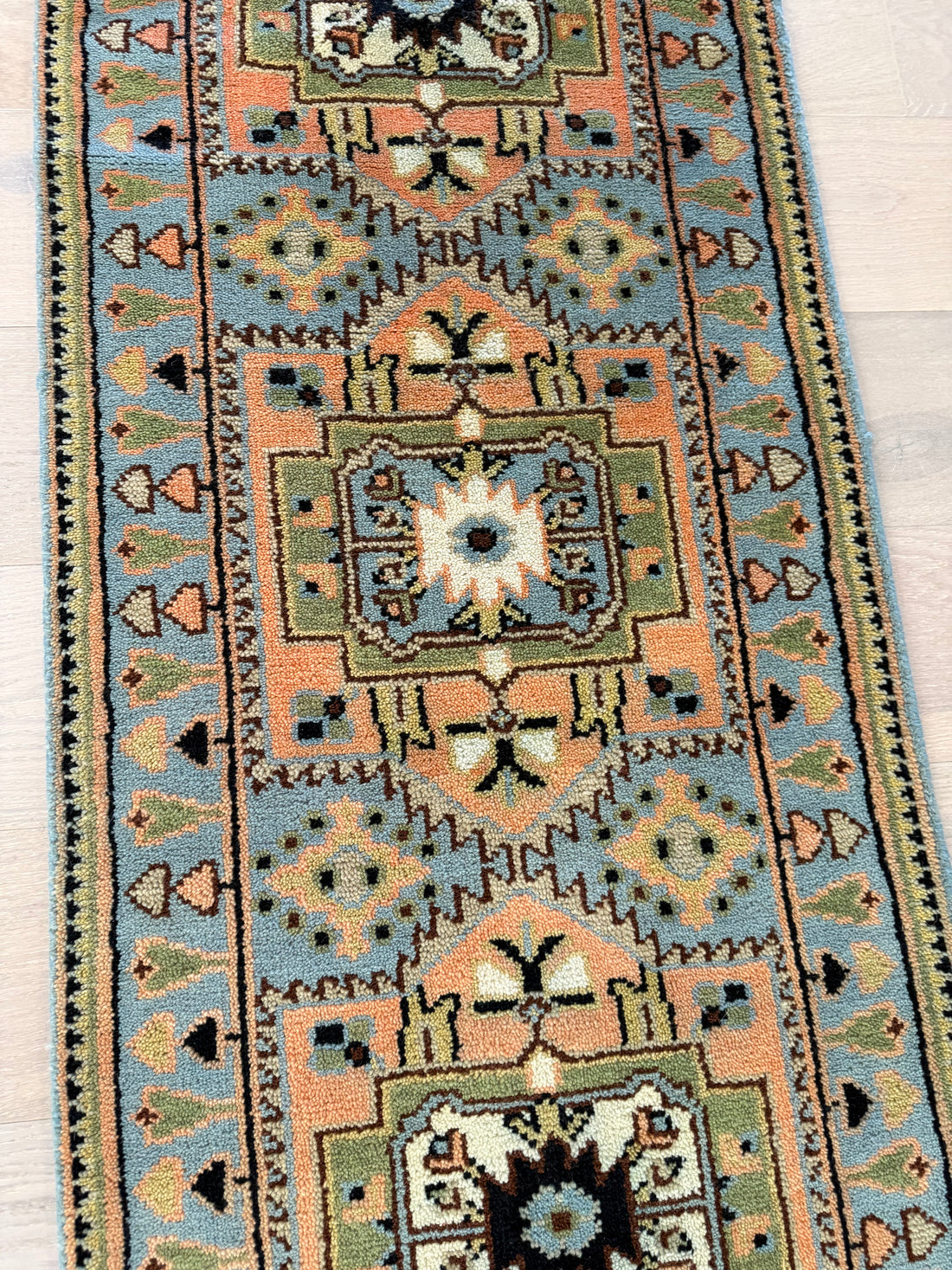 2.5’ x 8' Ft. Contemporary Turkish Oushak Bohemian Hand Knotted Wool Runner – BR2578