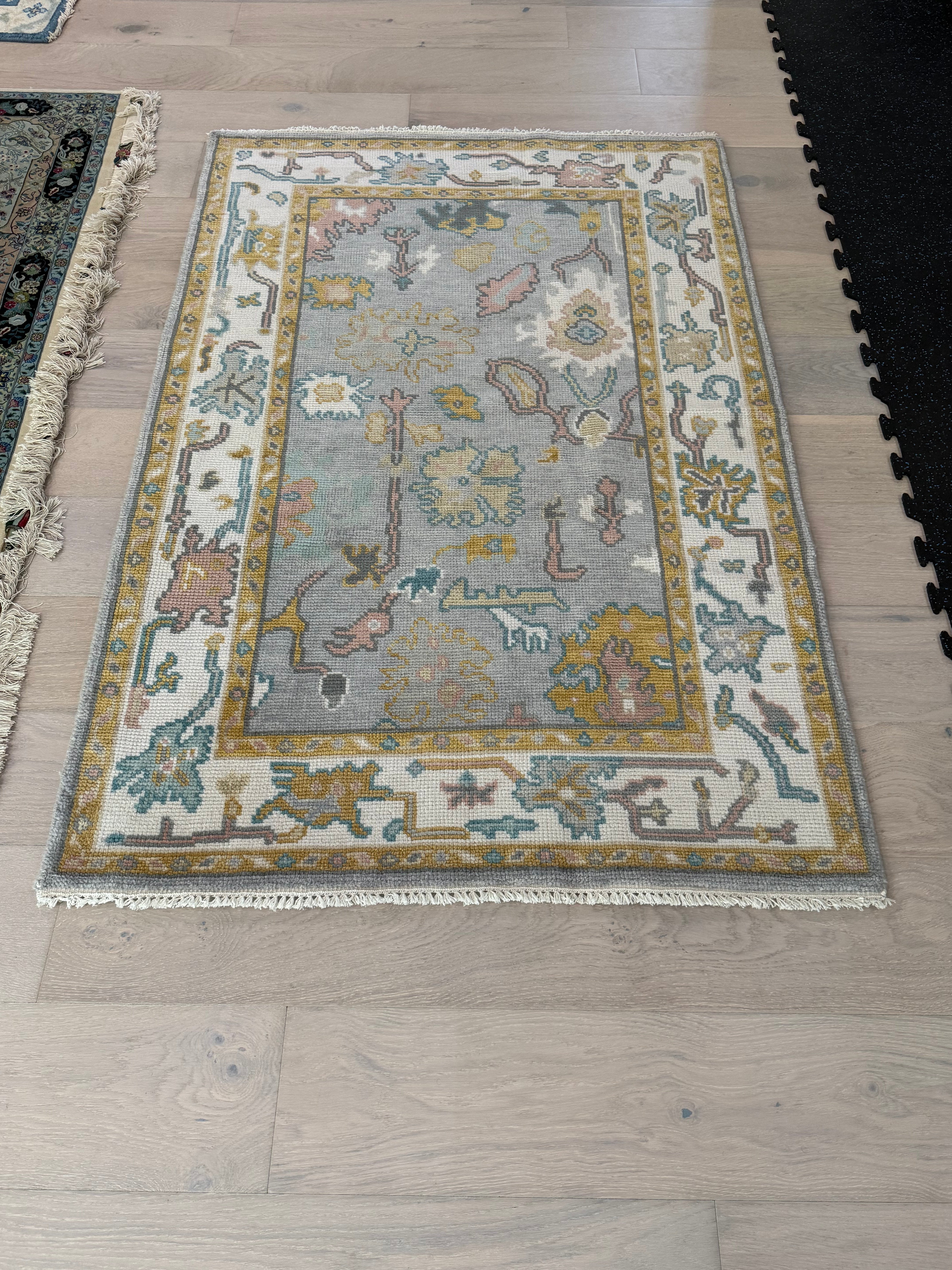 4' x 6' Ft. Contemporary Turkish Oushak Bohemian Hand Knotted Wool Runner - BR2571