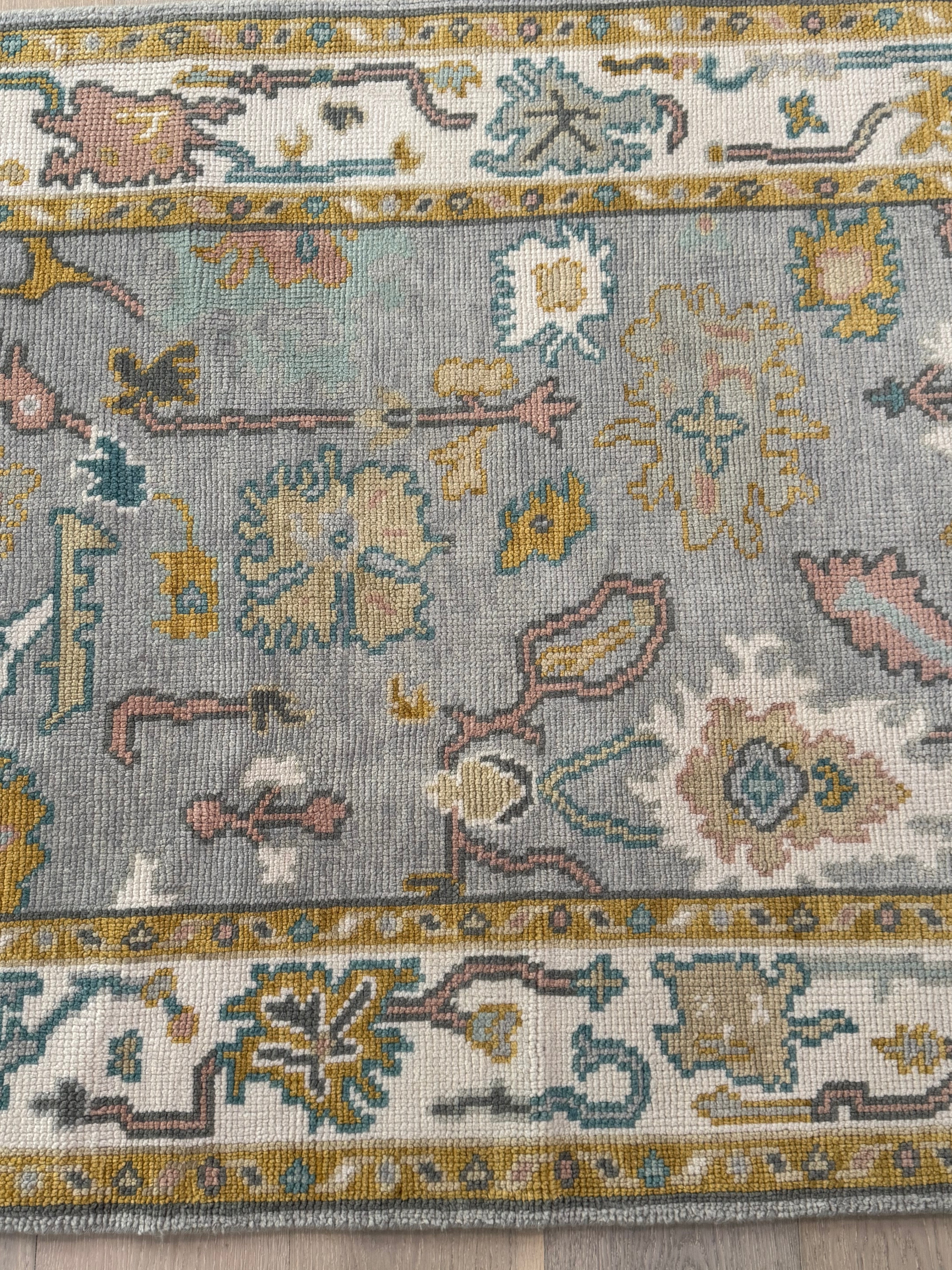 4' x 6' Ft. Contemporary Turkish Oushak Bohemian Hand Knotted Wool Runner - BR2571