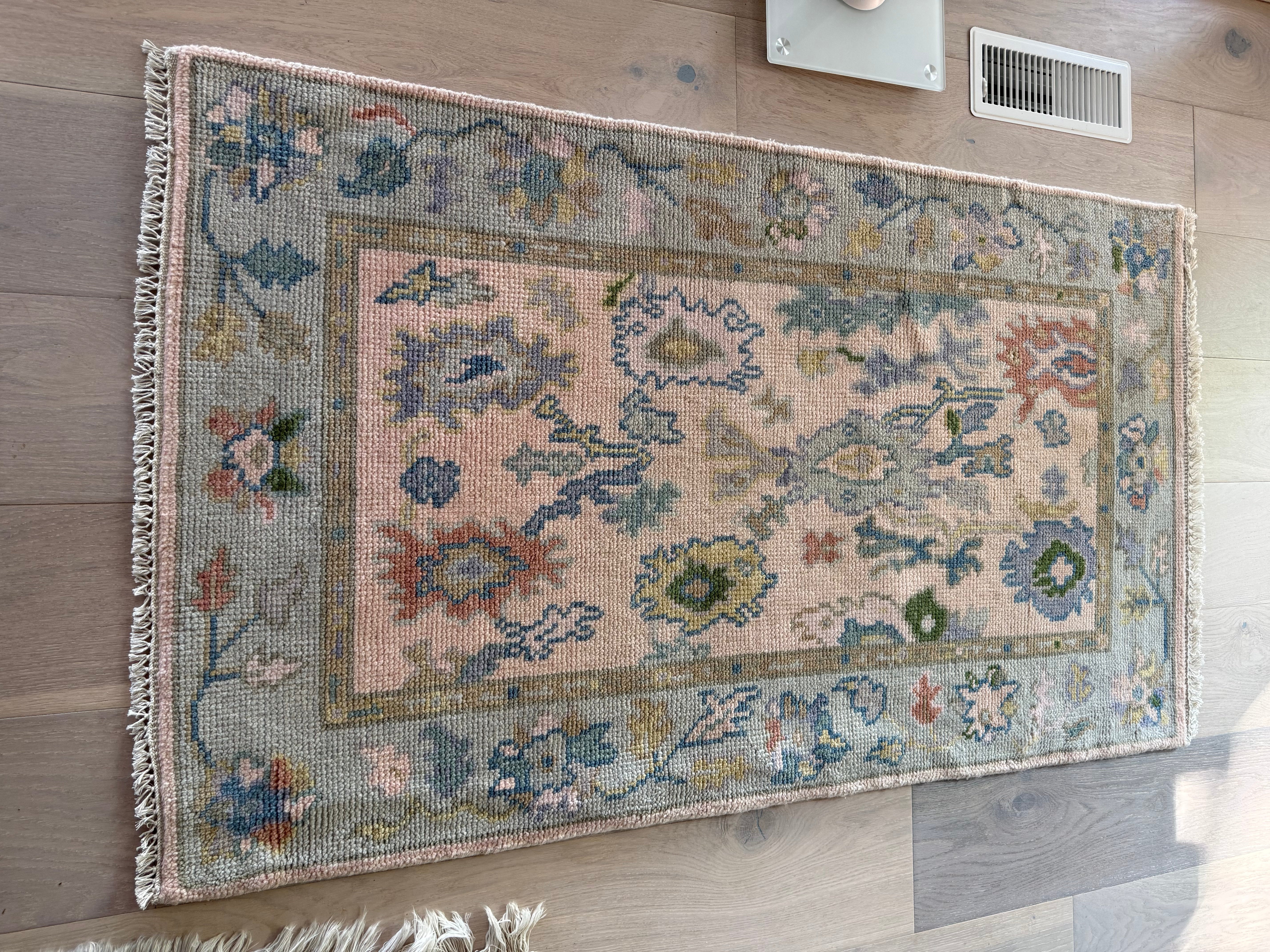 3' x 5' Ft. Contemporary Turkish Oushak Bohemian Hand Knotted Wool Runner - BR2570