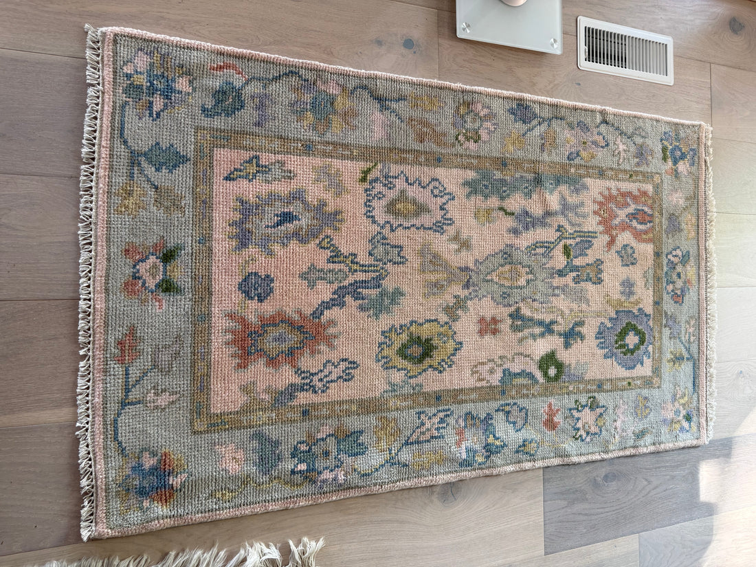 3' x 5' Ft. Contemporary Turkish Oushak Bohemian Hand Knotted Wool Runner - BR2570