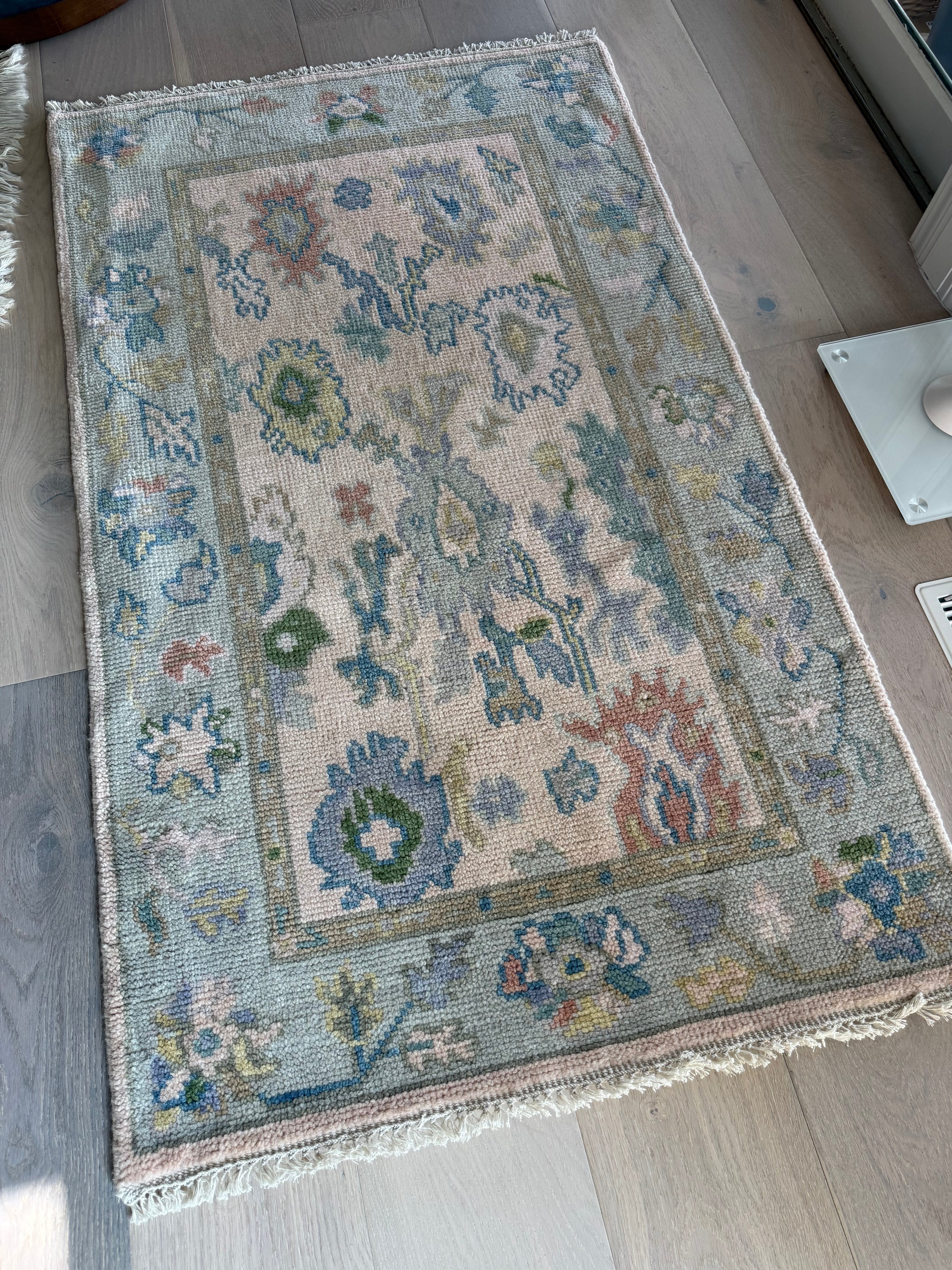 3' x 5' Ft. Contemporary Turkish Oushak Bohemian Hand Knotted Wool Runner - BR2570