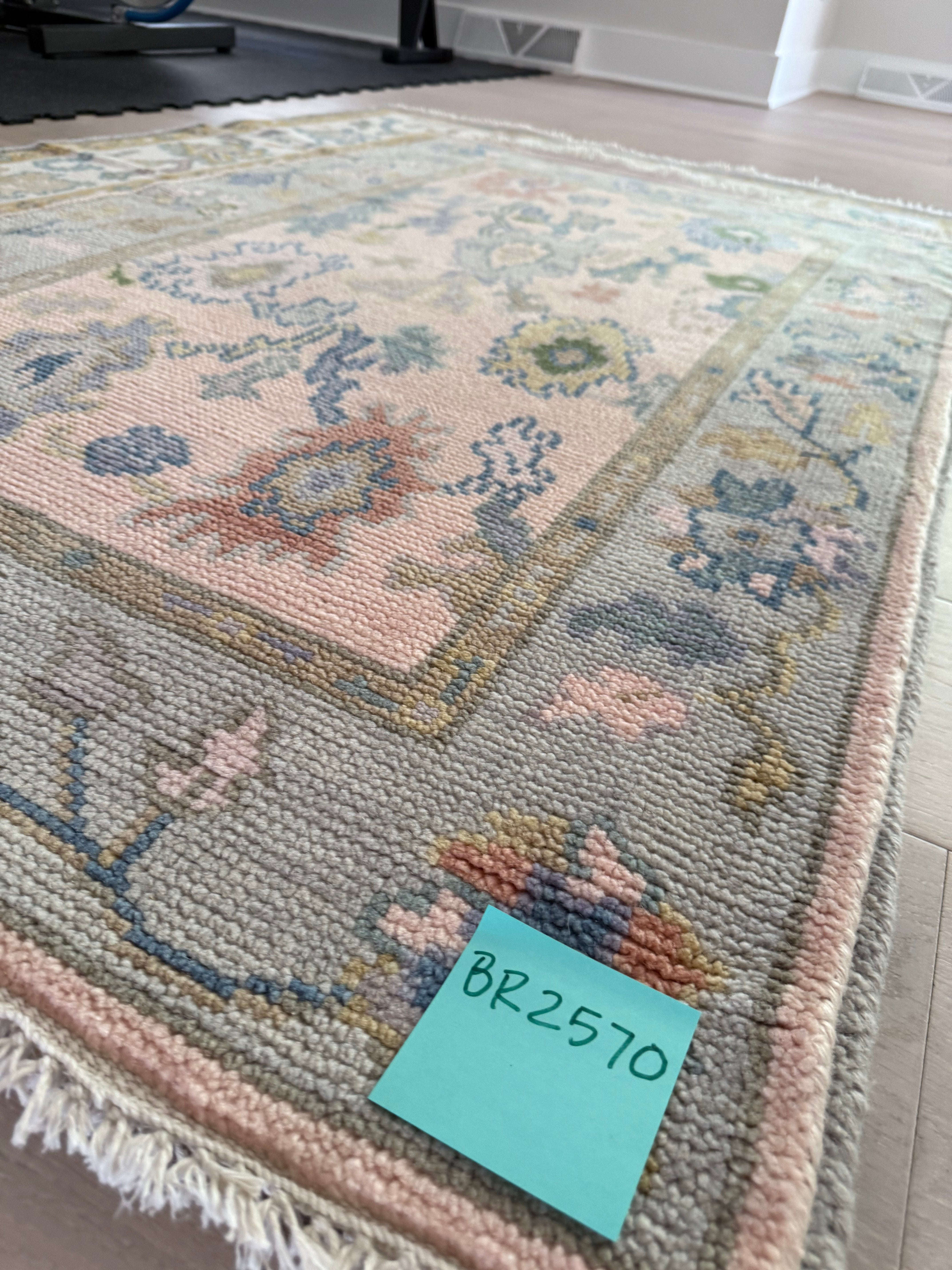 3' x 5' Ft. Contemporary Turkish Oushak Bohemian Hand Knotted Wool Runner - BR2570