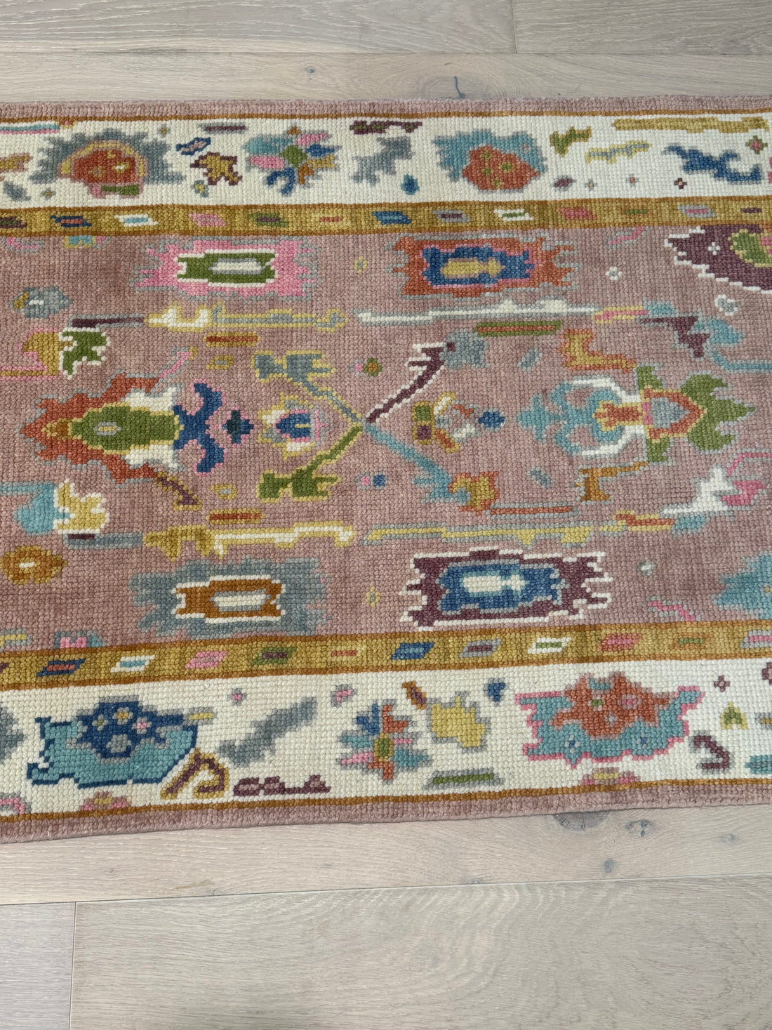 3.1' x 5' Ft. Contemporary Turkish Oushak Bohemian Hand Knotted Wool Area Rug – BR2581