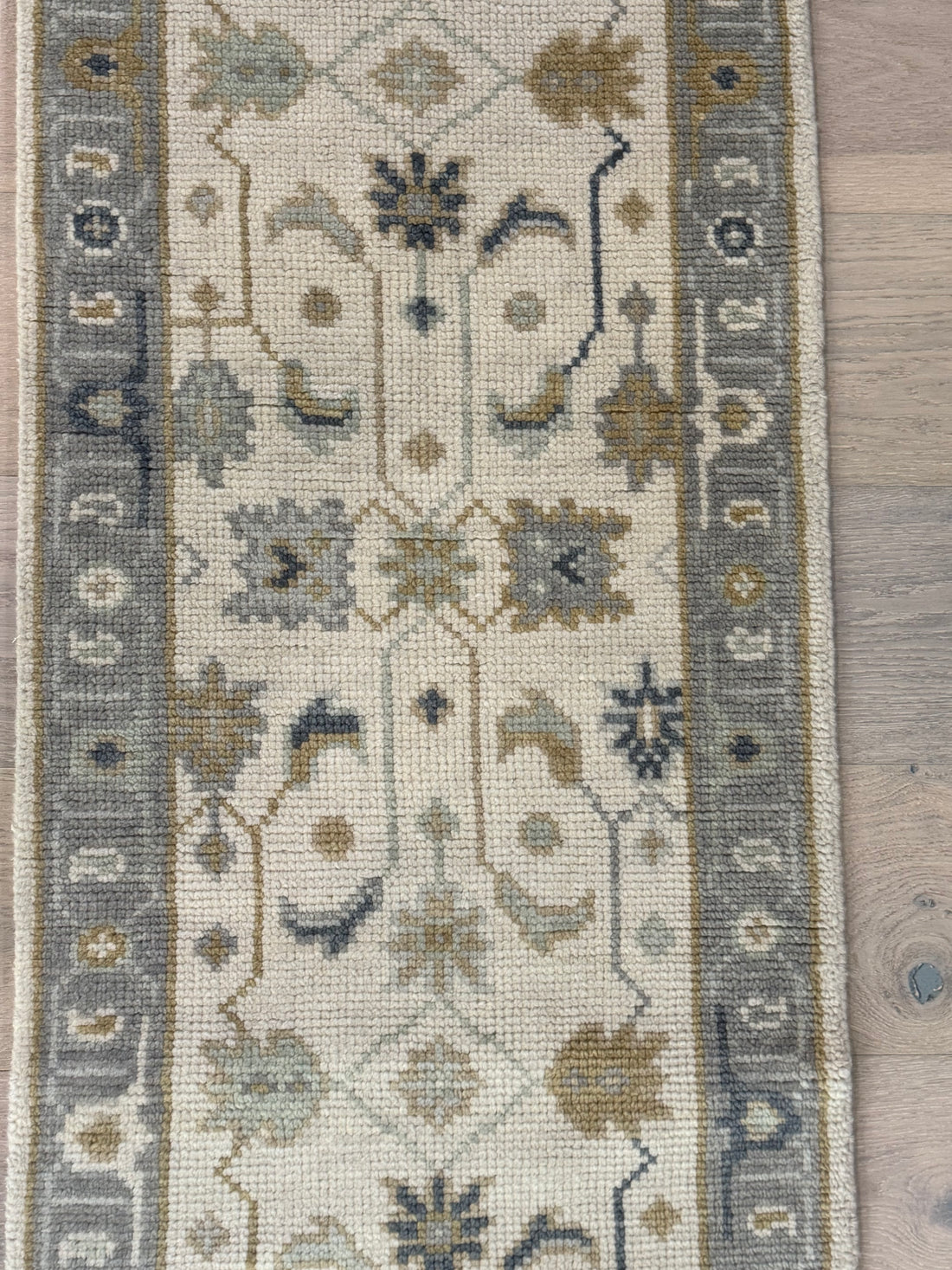 2.1’ x 8' Ft. Contemporary Turkish Oushak Bohemian Hand Knotted Wool Runner – BR2580
