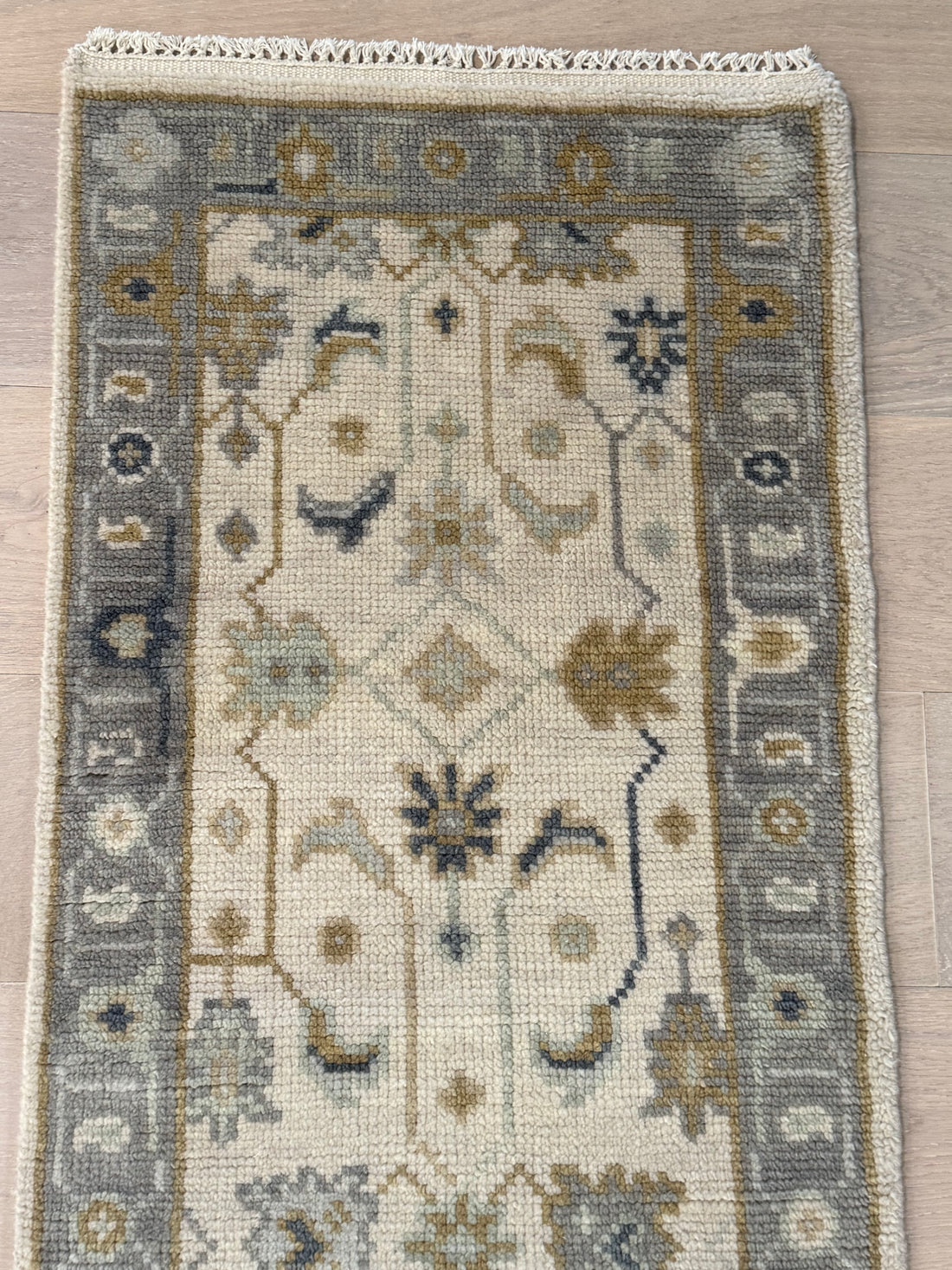 2.1’ x 8' Ft. Contemporary Turkish Oushak Bohemian Hand Knotted Wool Runner – BR2580