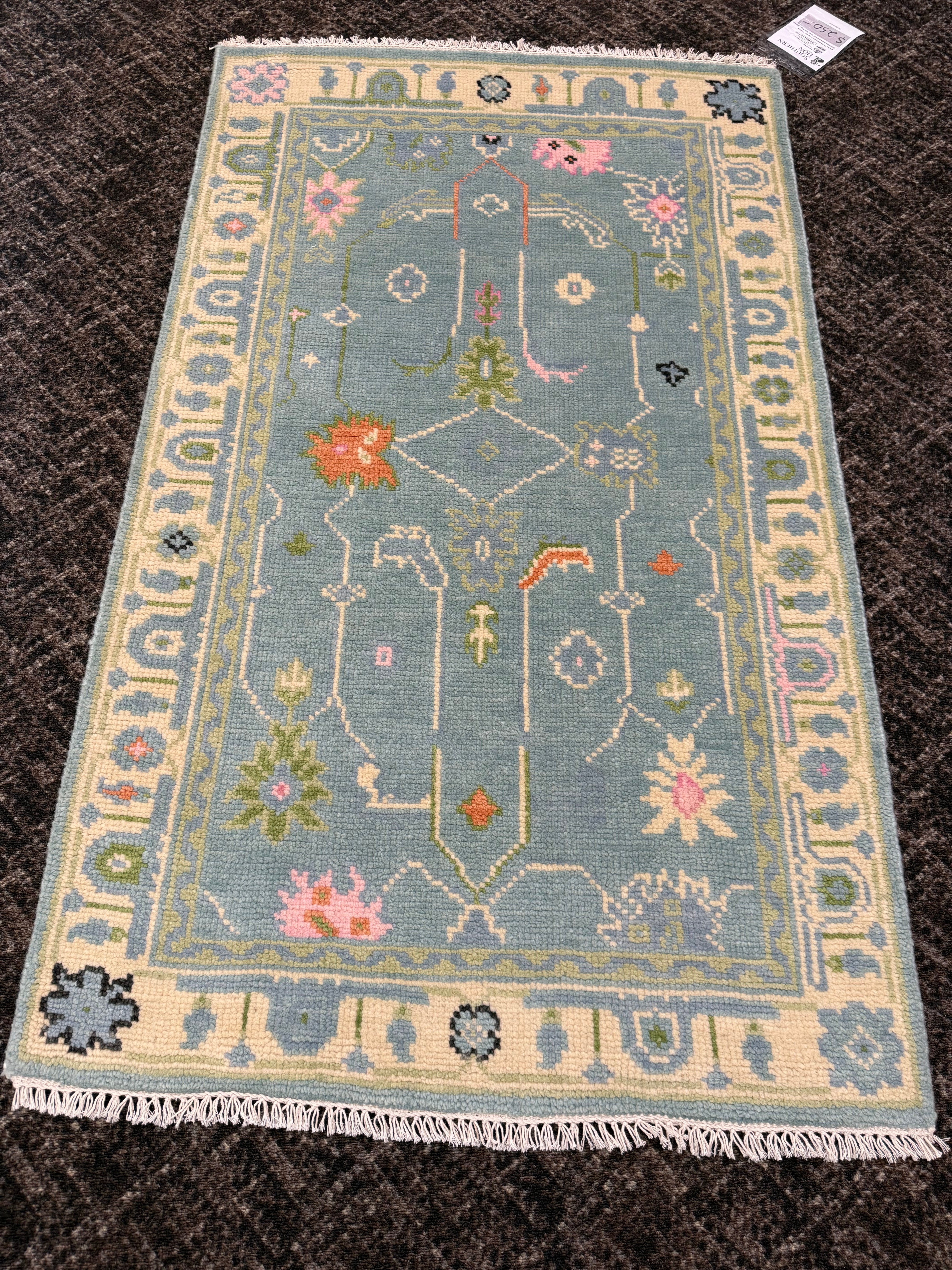 3' x 5' Ft. Contemporary Turkish Oushak Bohemian Hand Knotted Wool Area Rug – BR2566