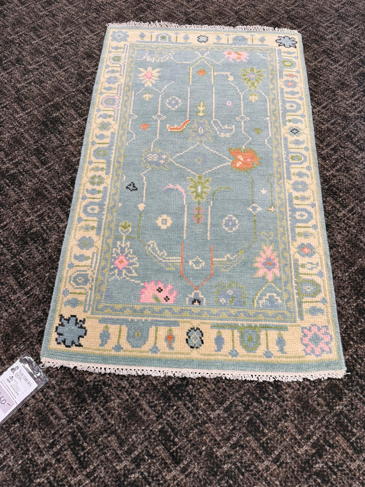 3' x 5' Ft. Contemporary Turkish Oushak Bohemian Hand Knotted Wool Area Rug – BR2566