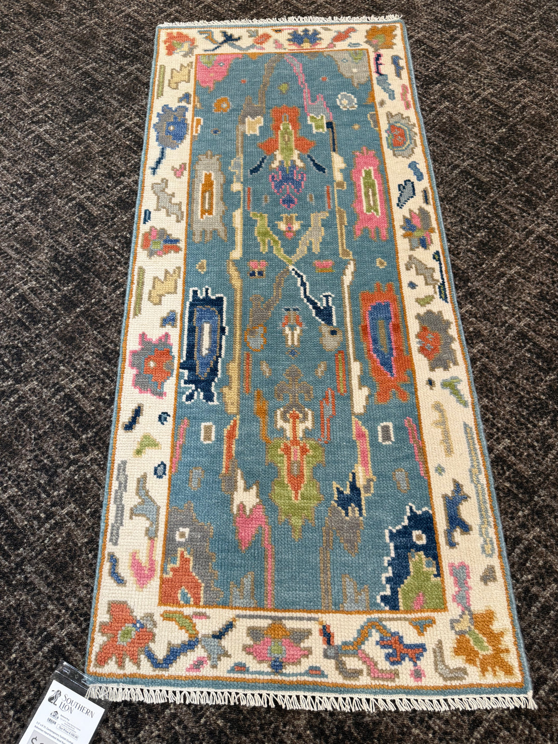 2.5' x 6' Ft. Contemporary Turkish Oushak Bohemian Hand Knotted Wool Runner – BR2560