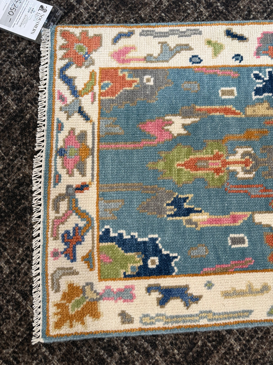 2.5' x 6' Ft. Contemporary Turkish Oushak Bohemian Hand Knotted Wool Runner – BR2560
