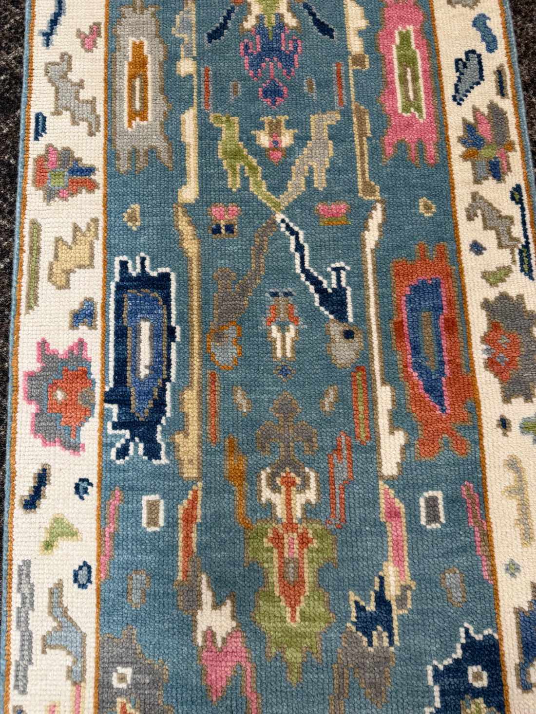 2.5' x 6' Ft. Contemporary Turkish Oushak Bohemian Hand Knotted Wool Runner – BR2560