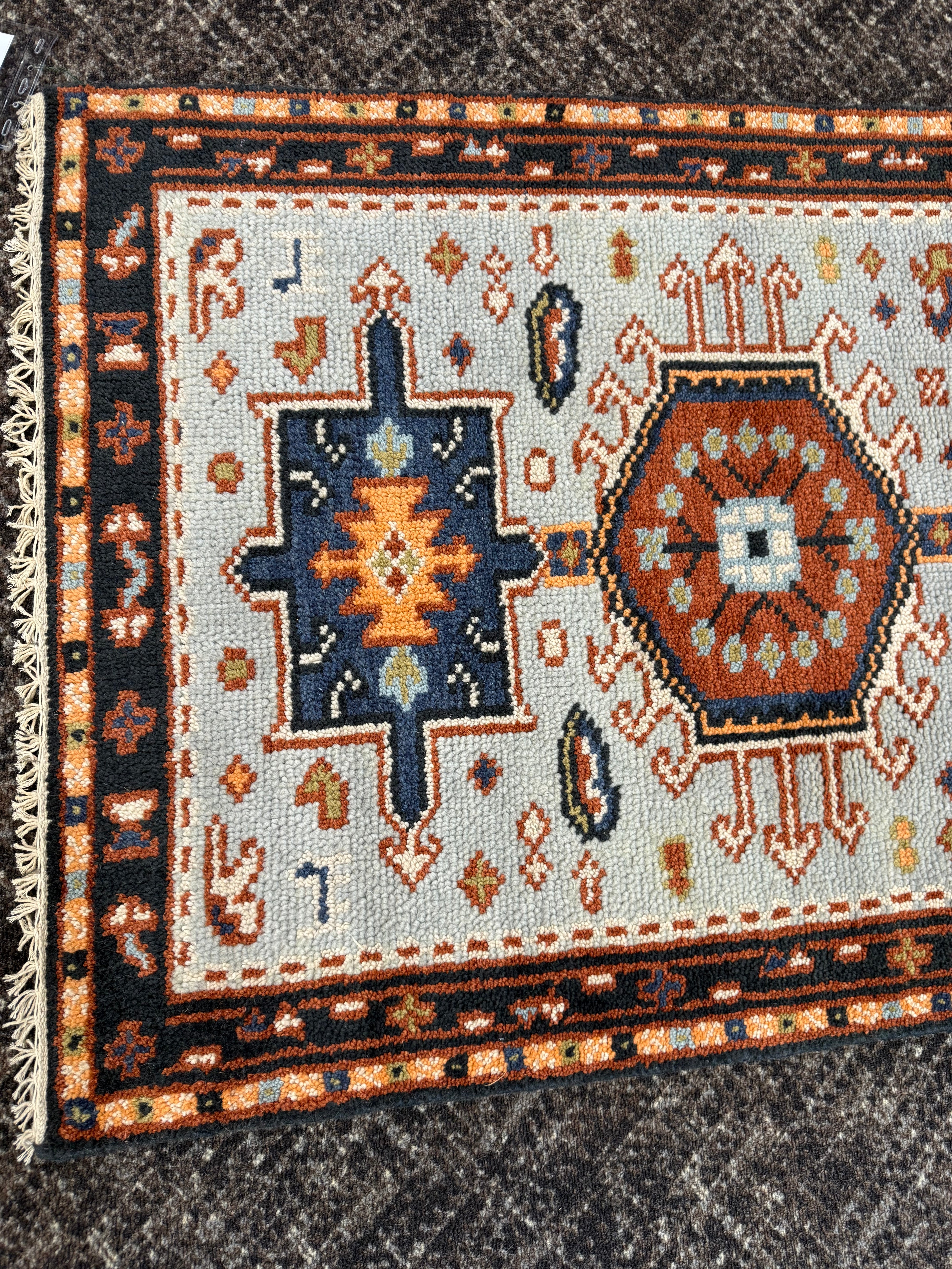 2.8' x 10' Ft. Contemporary Turkish Oushak Bohemian Hand Knotted Wool Runner – BR2587