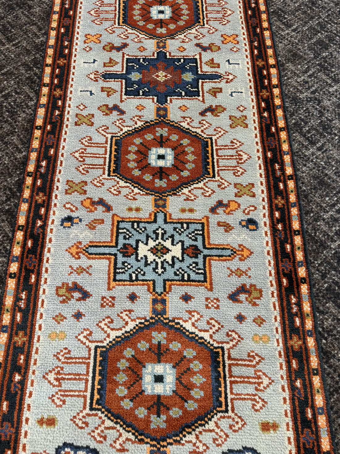 2.8' x 10' Ft. Contemporary Turkish Oushak Bohemian Hand Knotted Wool Runner – BR2587