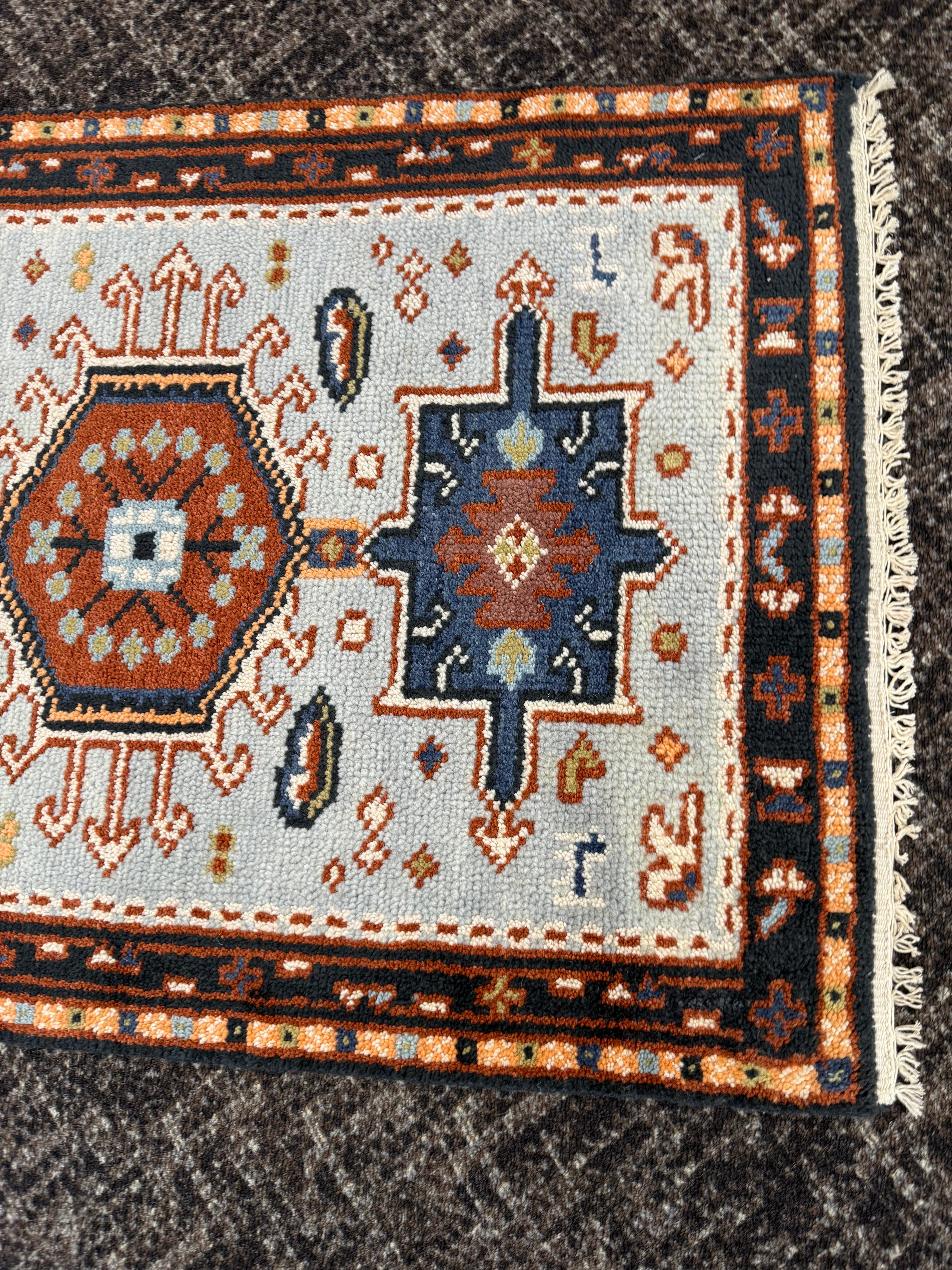 2.8' x 10' Ft. Contemporary Turkish Oushak Bohemian Hand Knotted Wool Runner – BR2587