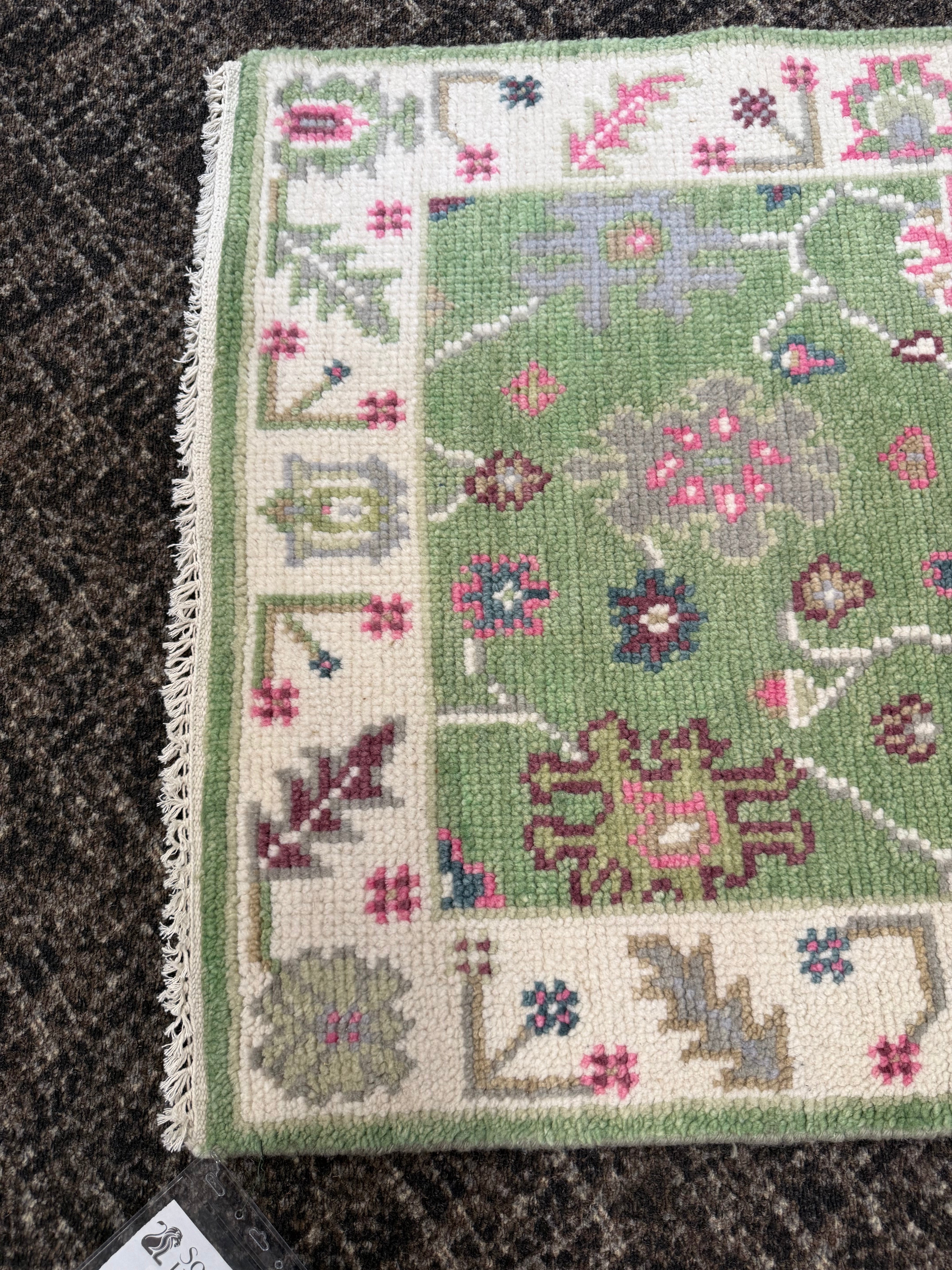 2.7’ x 6.2' Ft. Contemporary Turkish Oushak Bohemian Hand Knotted Wool Runner / Rug - BR2582