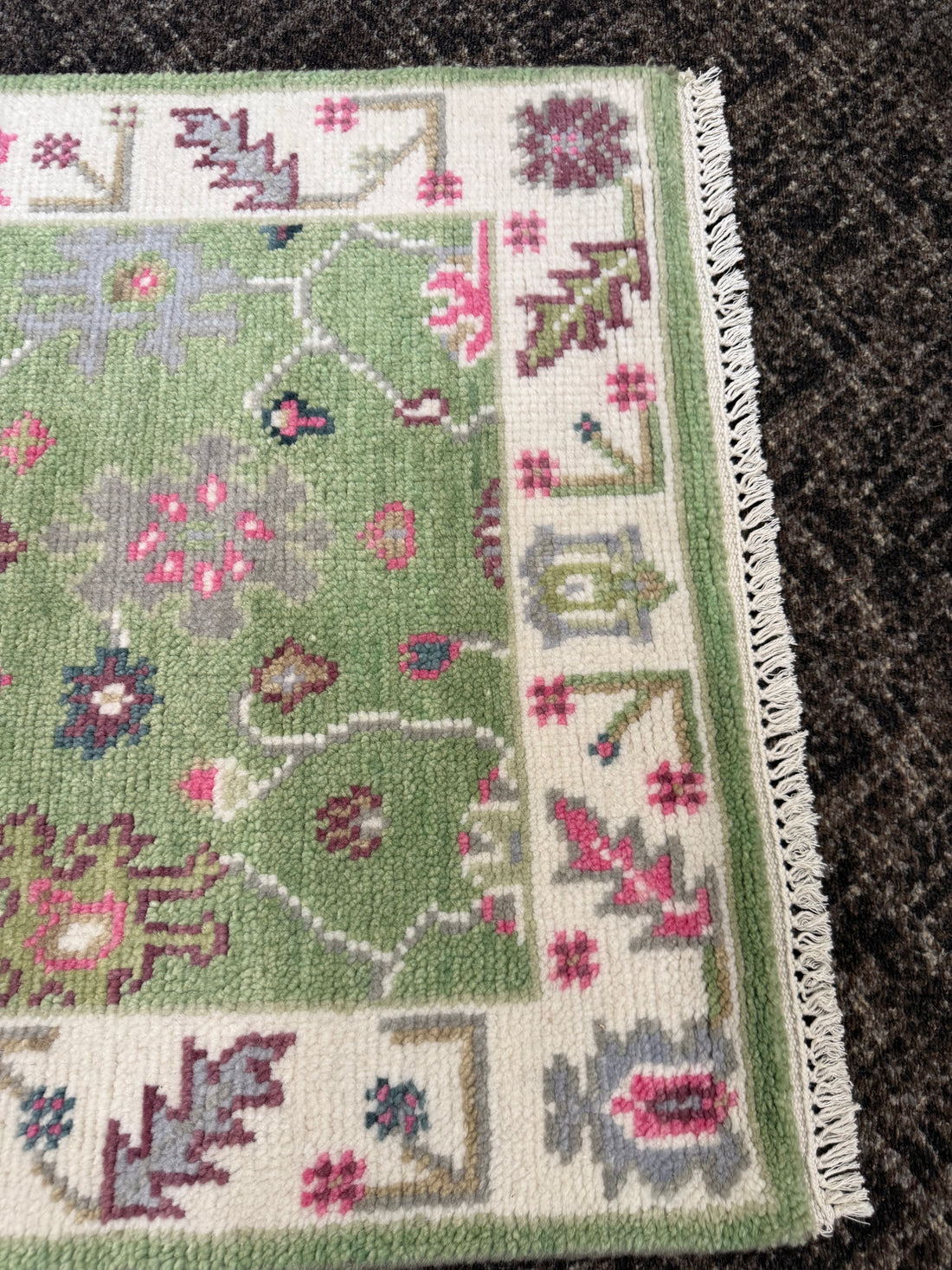 2.7’ x 6.2' Ft. Contemporary Turkish Oushak Bohemian Hand Knotted Wool Runner / Rug - BR2582