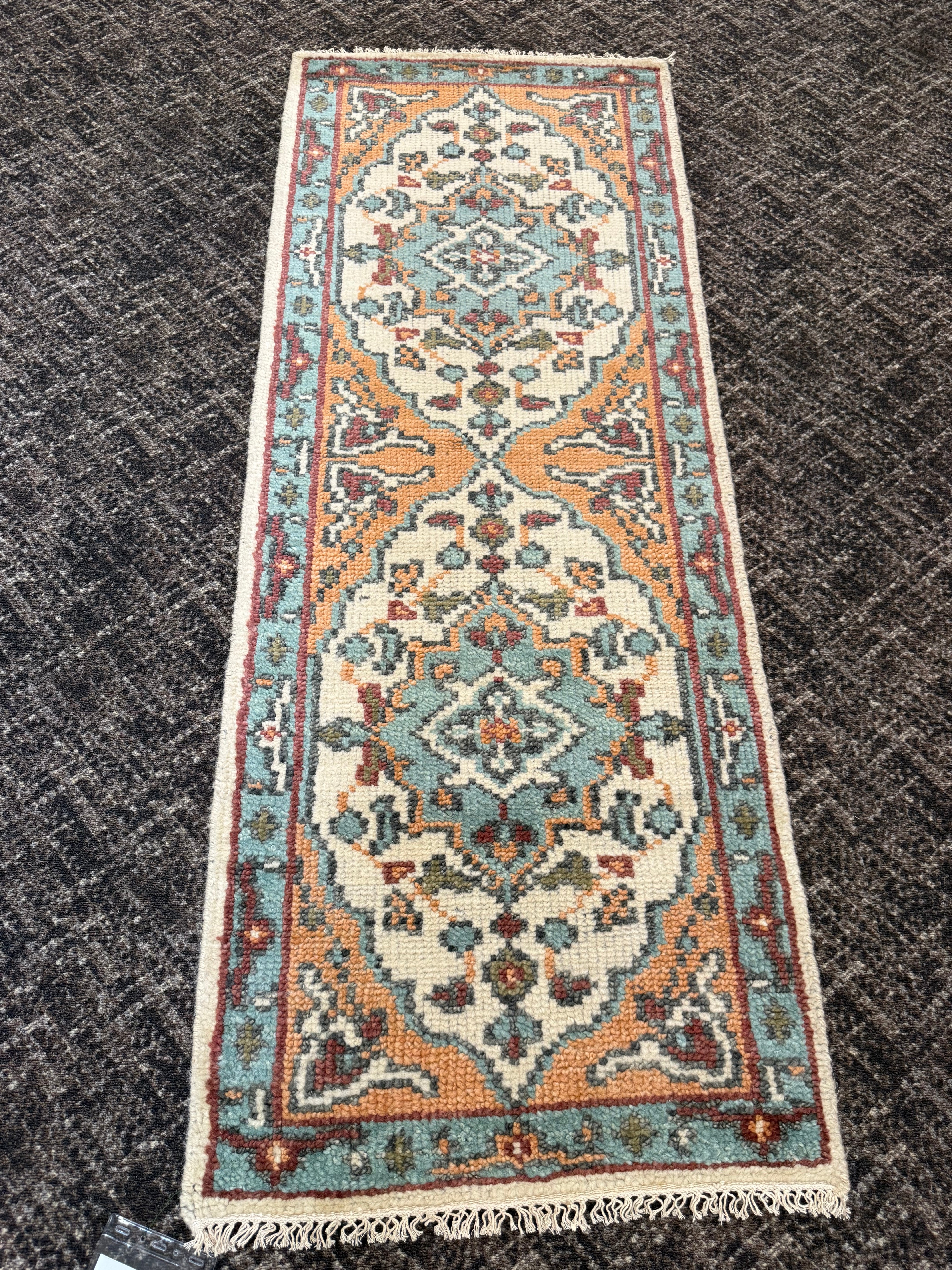 2’ x 6' Ft. Contemporary Turkish Oushak Bohemian Hand Knotted Wool Runner / Rug - BR2591