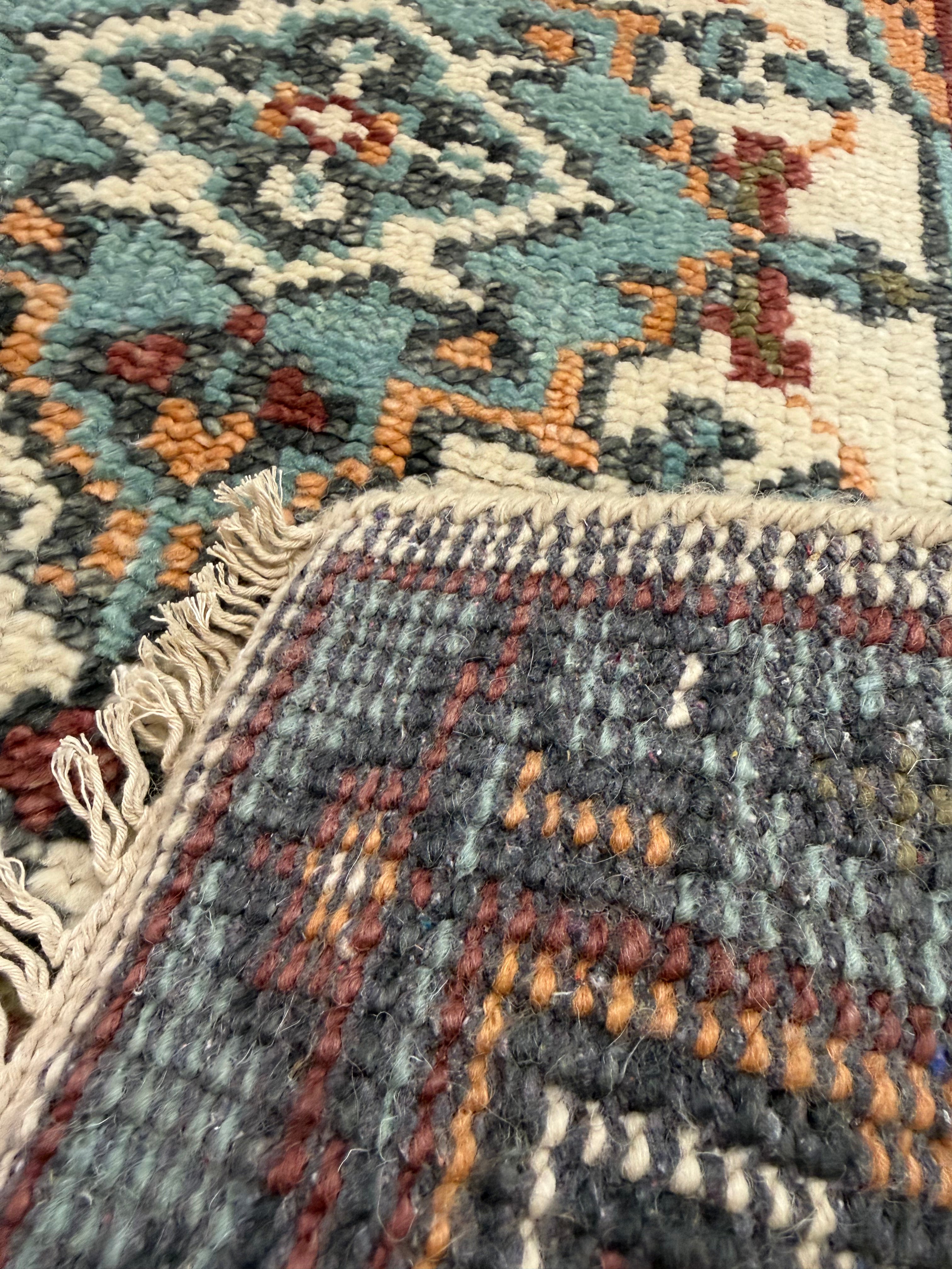 2’ x 6' Ft. Contemporary Turkish Oushak Bohemian Hand Knotted Wool Runner / Rug - BR2591