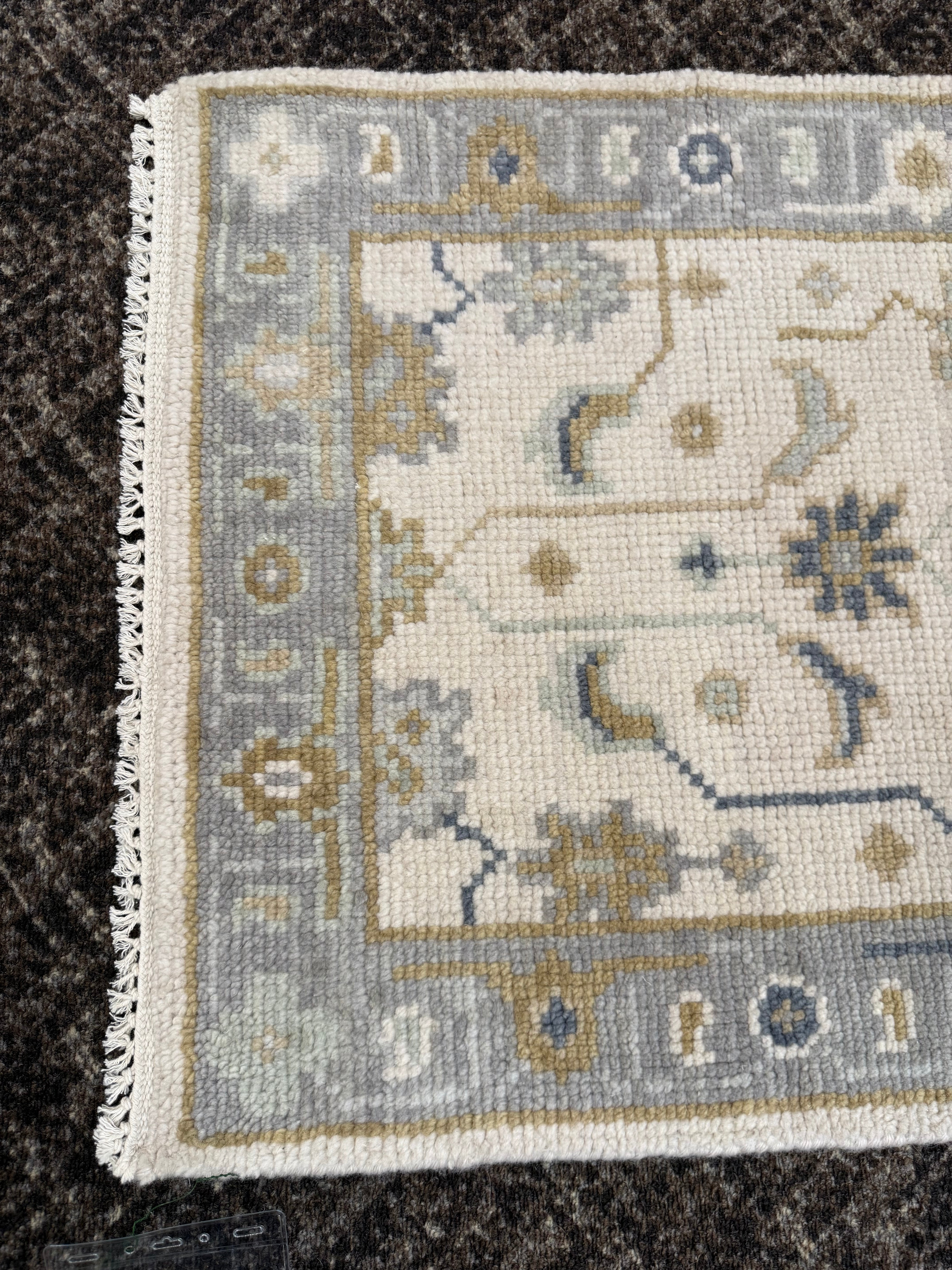 2.1’ x 8' Ft. Contemporary Turkish Oushak Bohemian Hand Knotted Wool Runner – BR2580