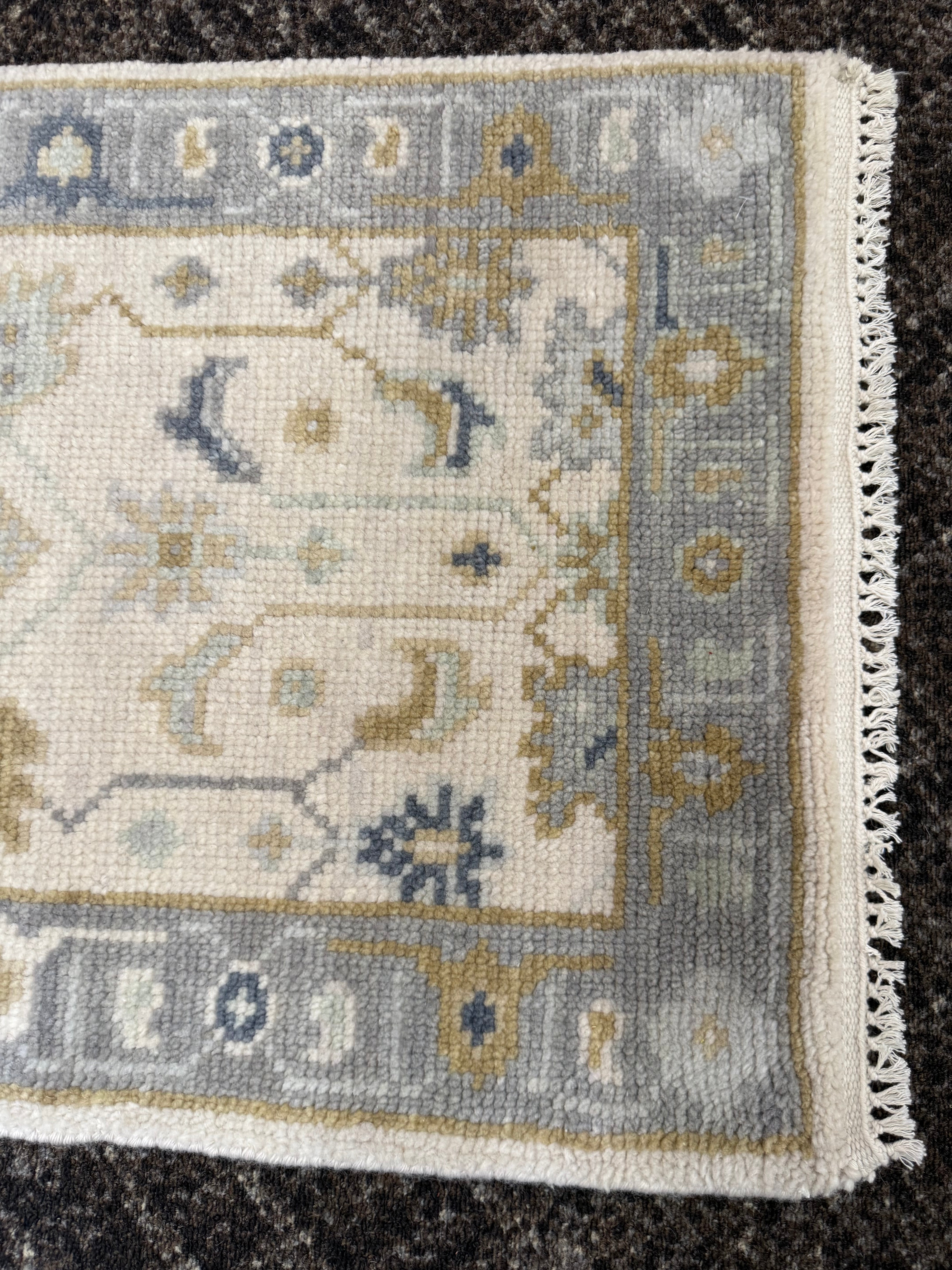 2.1’ x 8' Ft. Contemporary Turkish Oushak Bohemian Hand Knotted Wool Runner – BR2580
