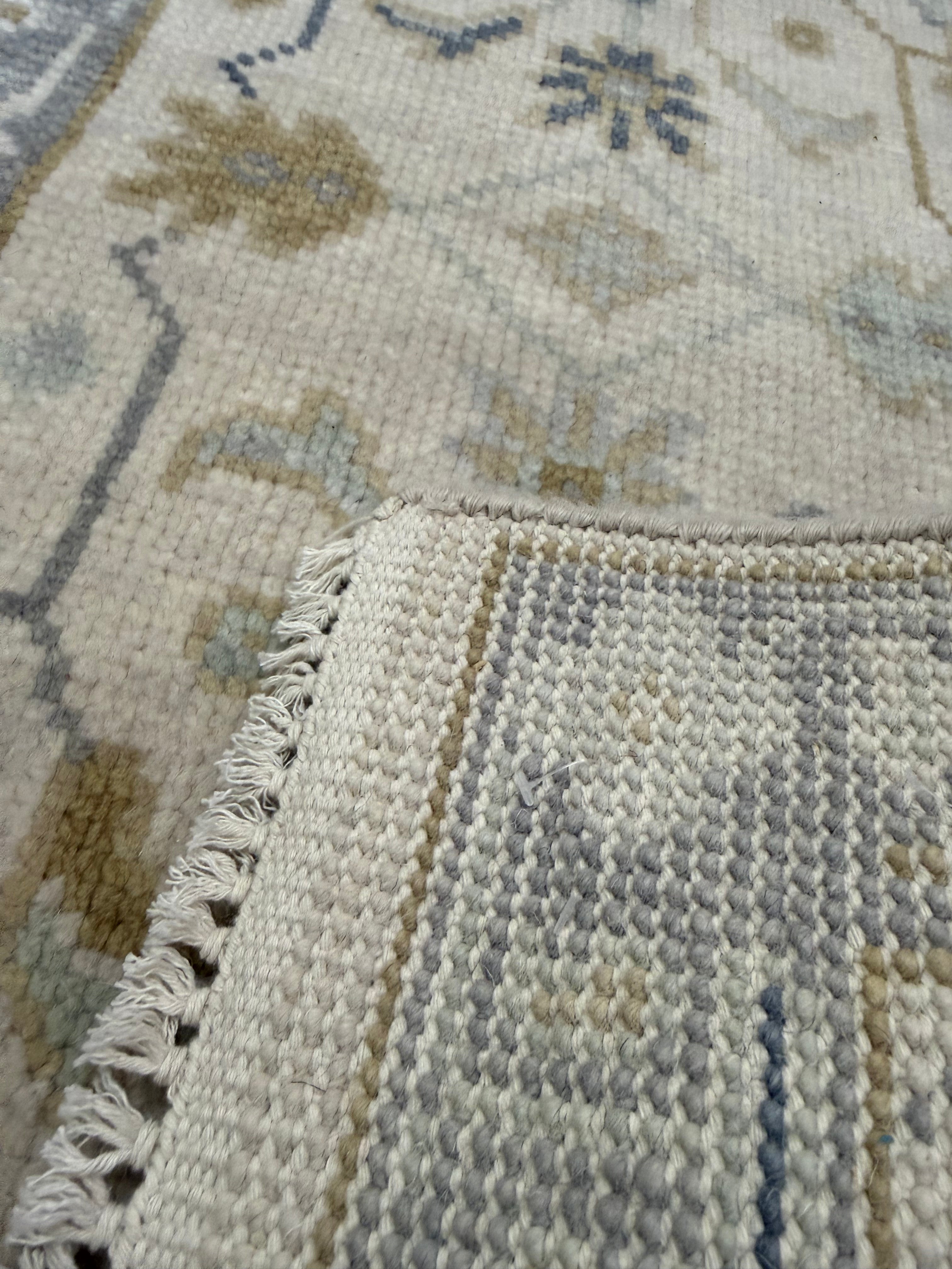 2.1’ x 8' Ft. Contemporary Turkish Oushak Bohemian Hand Knotted Wool Runner – BR2580