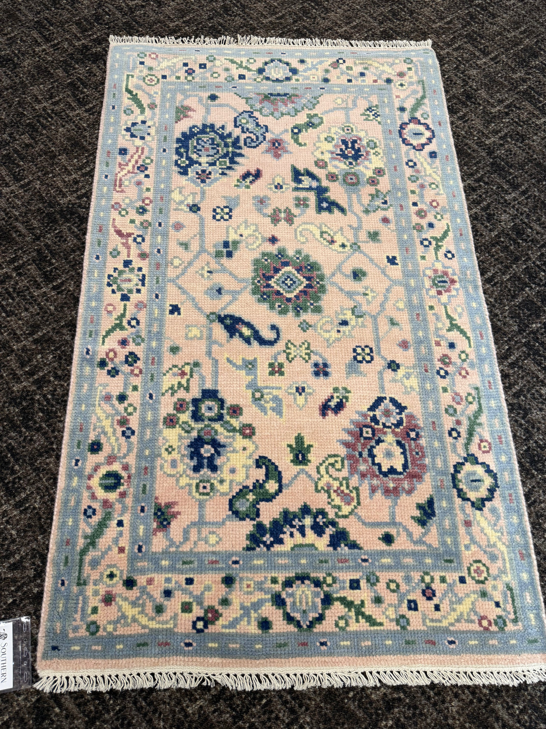 3' x 5' Ft. Contemporary Turkish Oushak Bohemian Hand Knotted Wool Area Rug – BR2561