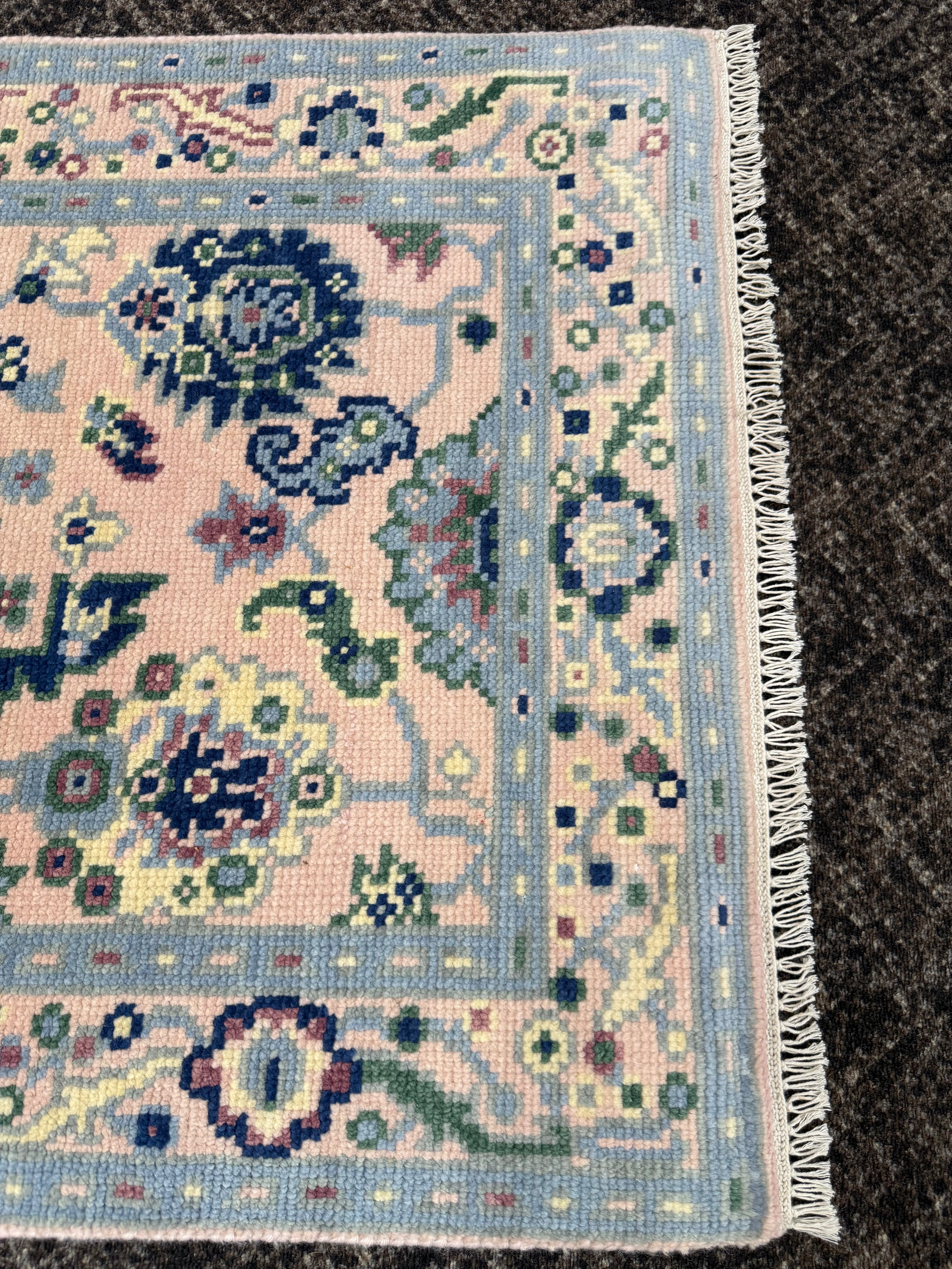 3' x 5' Ft. Contemporary Turkish Oushak Bohemian Hand Knotted Wool Area Rug – BR2561
