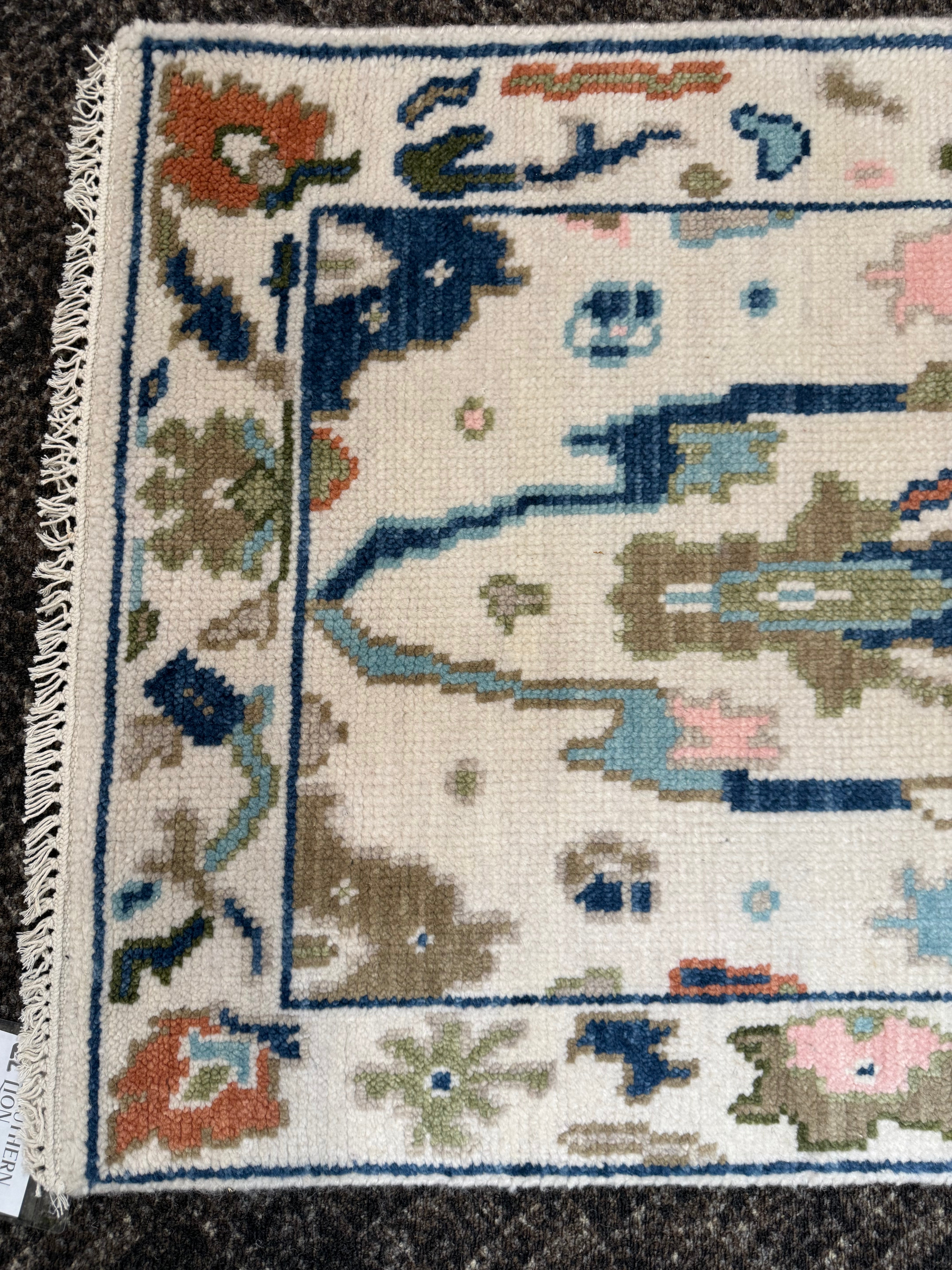 2 1//2’ x 6' Ft. Contemporary Turkish Oushak Bohemian Hand Knotted Wool Runner / Rug - BR2584