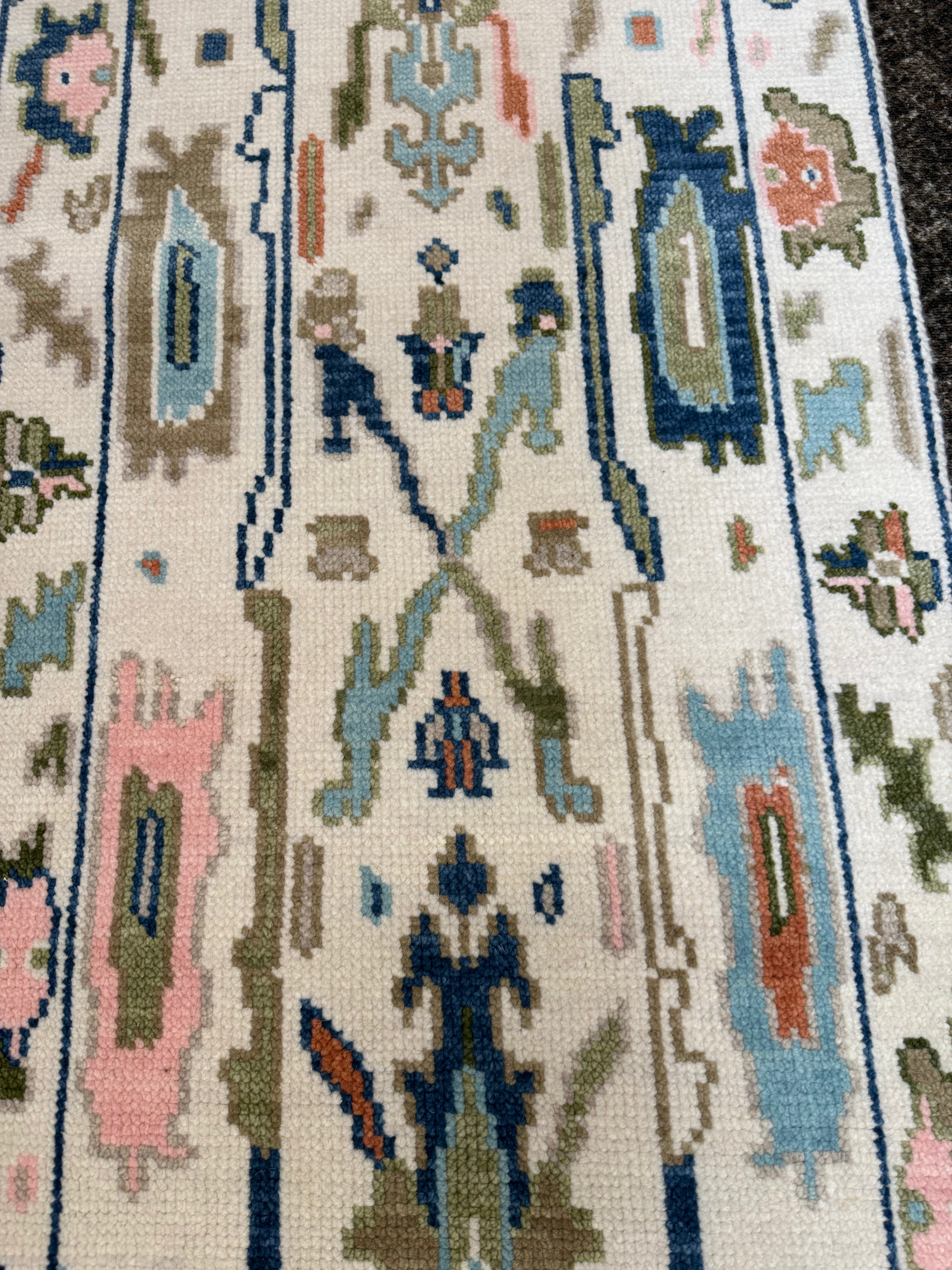 2 1//2’ x 6' Ft. Contemporary Turkish Oushak Bohemian Hand Knotted Wool Runner / Rug - BR2584