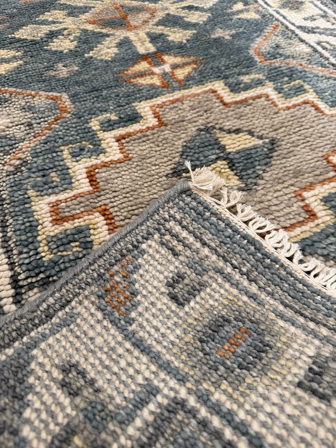 2 1/2’ x 8' Ft. Contemporary Turkish Oushak Bohemian Hand Knotted Wool Runner – BR2588