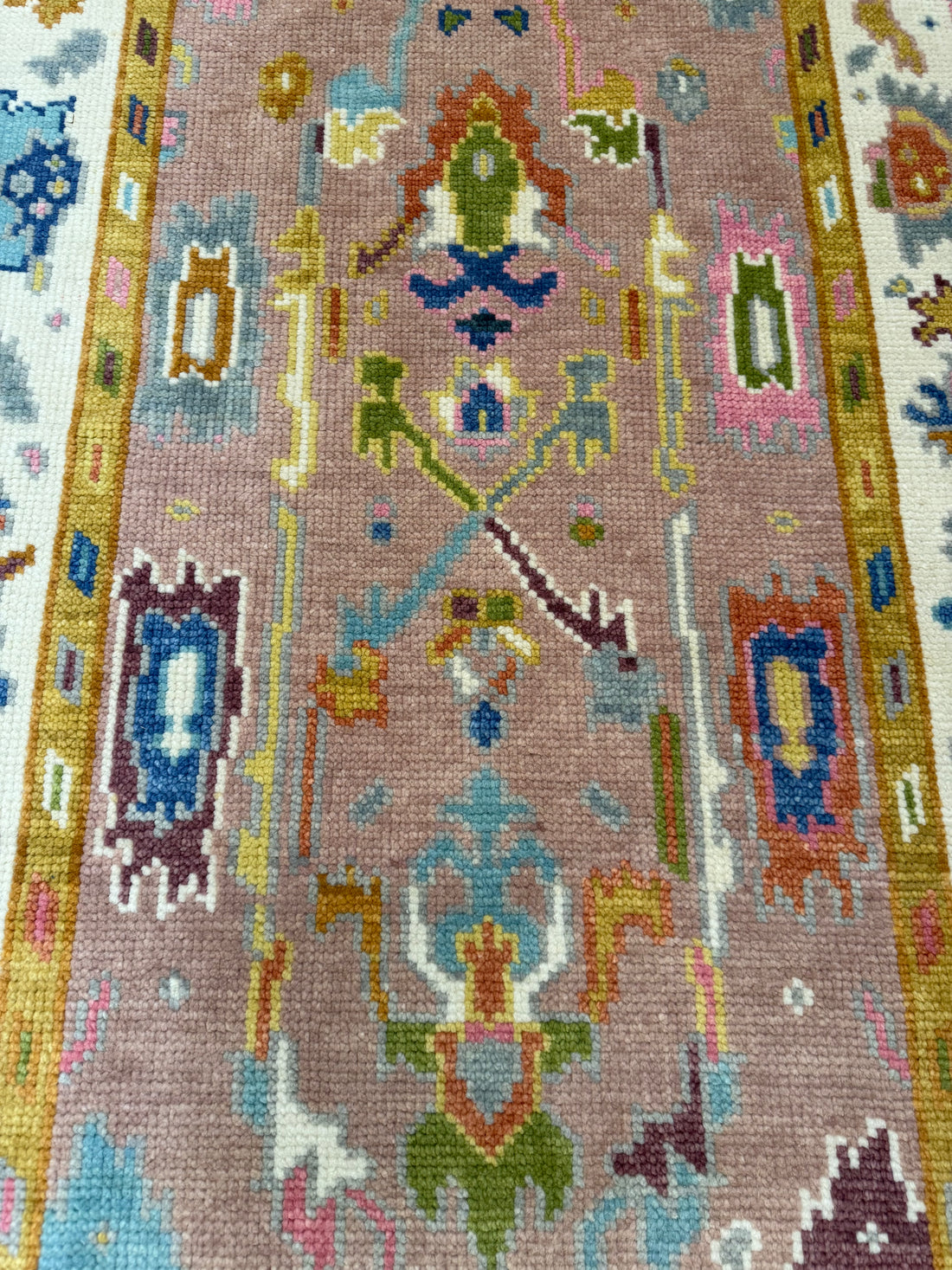 3.1' x 5' Ft. Contemporary Turkish Oushak Bohemian Hand Knotted Wool Area Rug – BR2581