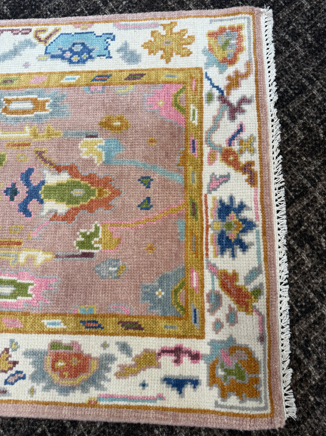 3.1' x 5' Ft. Contemporary Turkish Oushak Bohemian Hand Knotted Wool Area Rug – BR2581