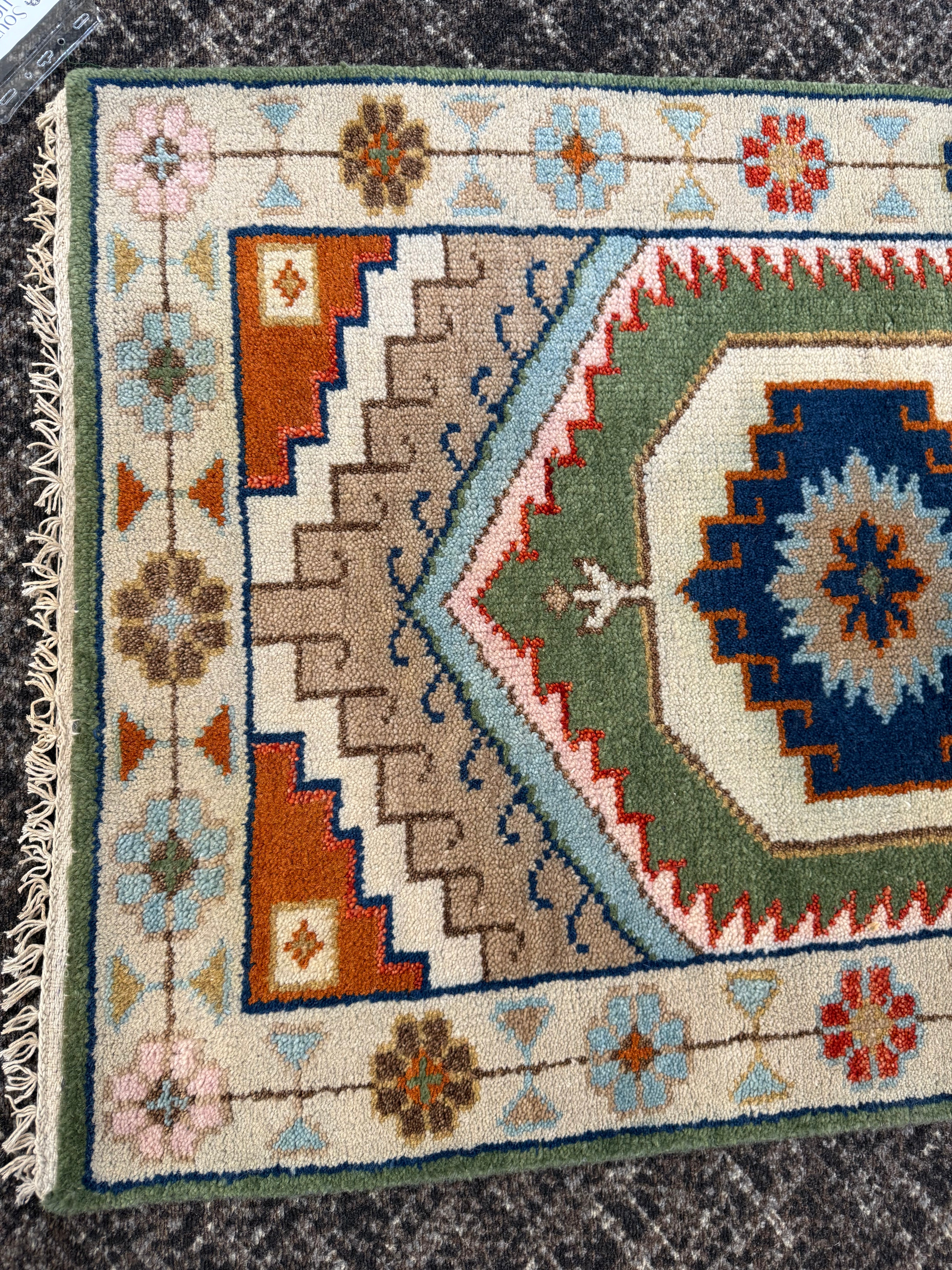 2.7’ x 8' Ft. Contemporary Turkish Oushak Bohemian Hand Knotted Wool Runner – BR2602