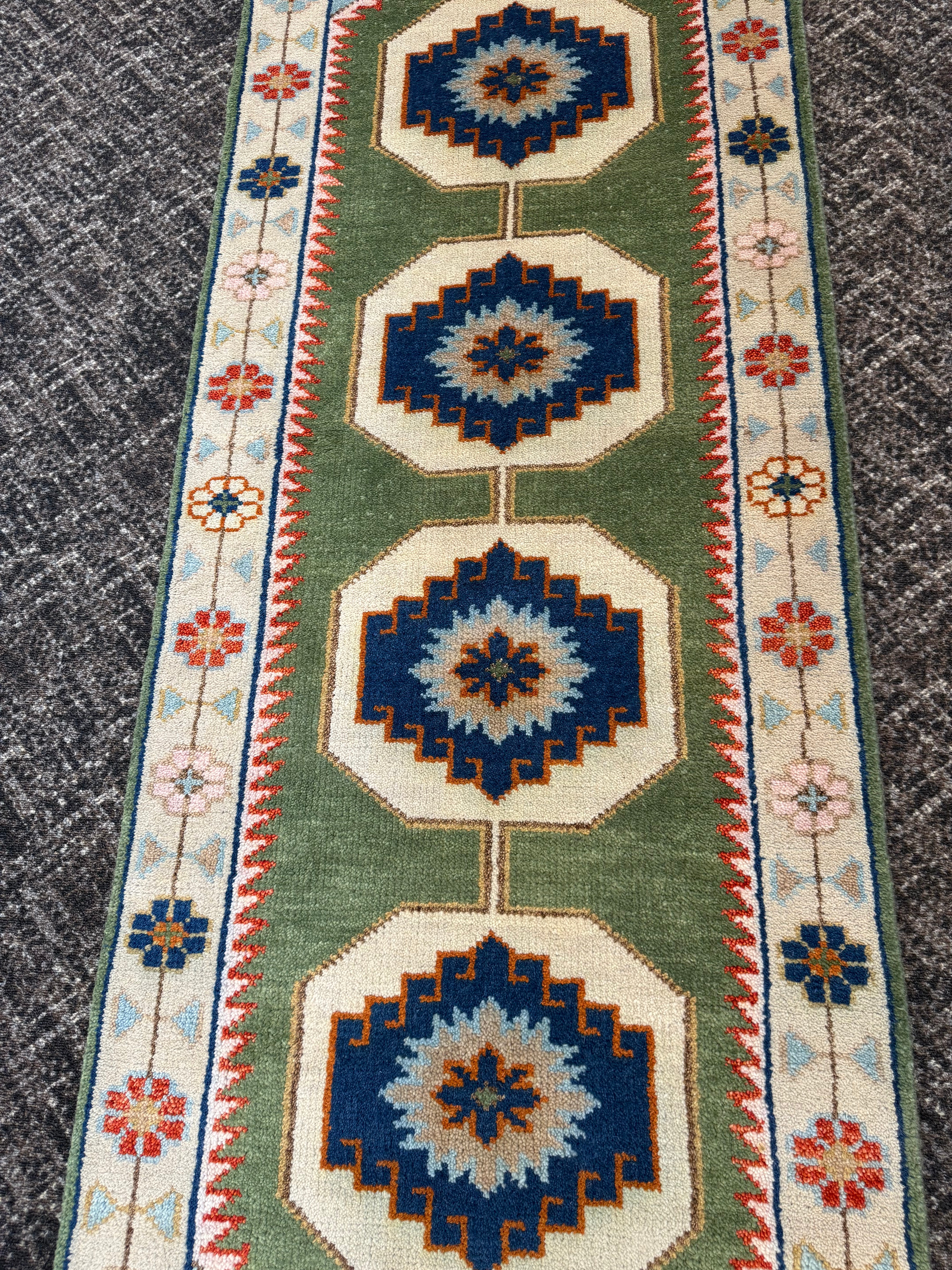 2.7’ x 8' Ft. Contemporary Turkish Oushak Bohemian Hand Knotted Wool Runner – BR2602