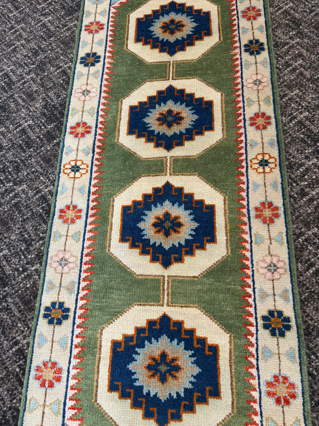 2.7’ x 8' Ft. Contemporary Turkish Oushak Bohemian Hand Knotted Wool Runner – BR2602